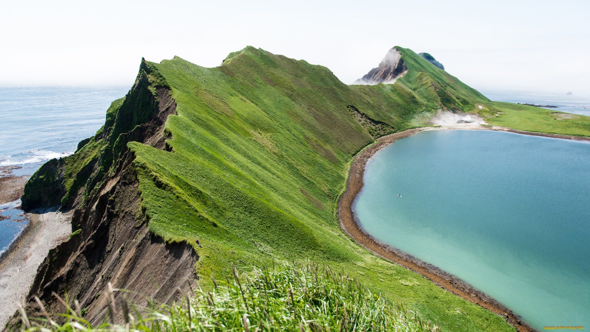 ушишир, природа, побережье, остров, курилы