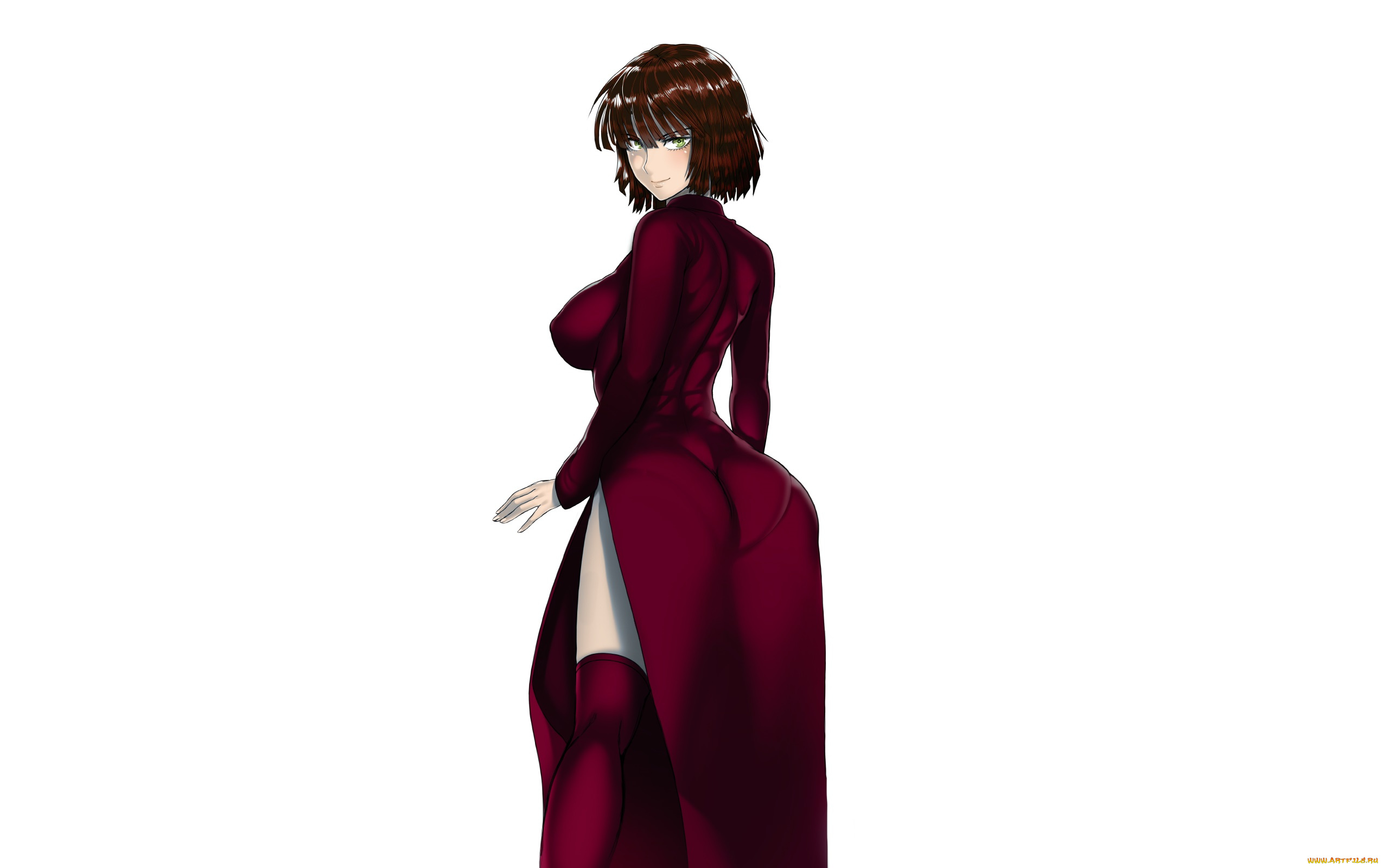 аниме, one, punch, man, девушка