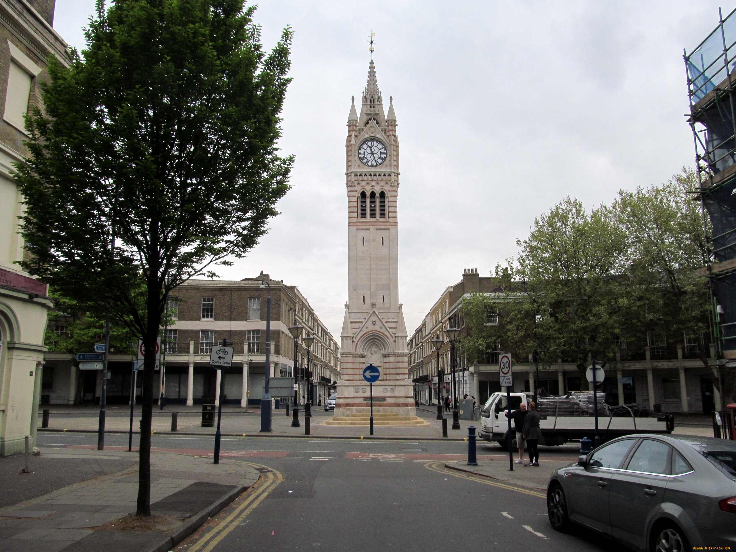 clock, tower, gravesend, kent, uk, города, -, улицы, , площади, , набережные, clock, tower