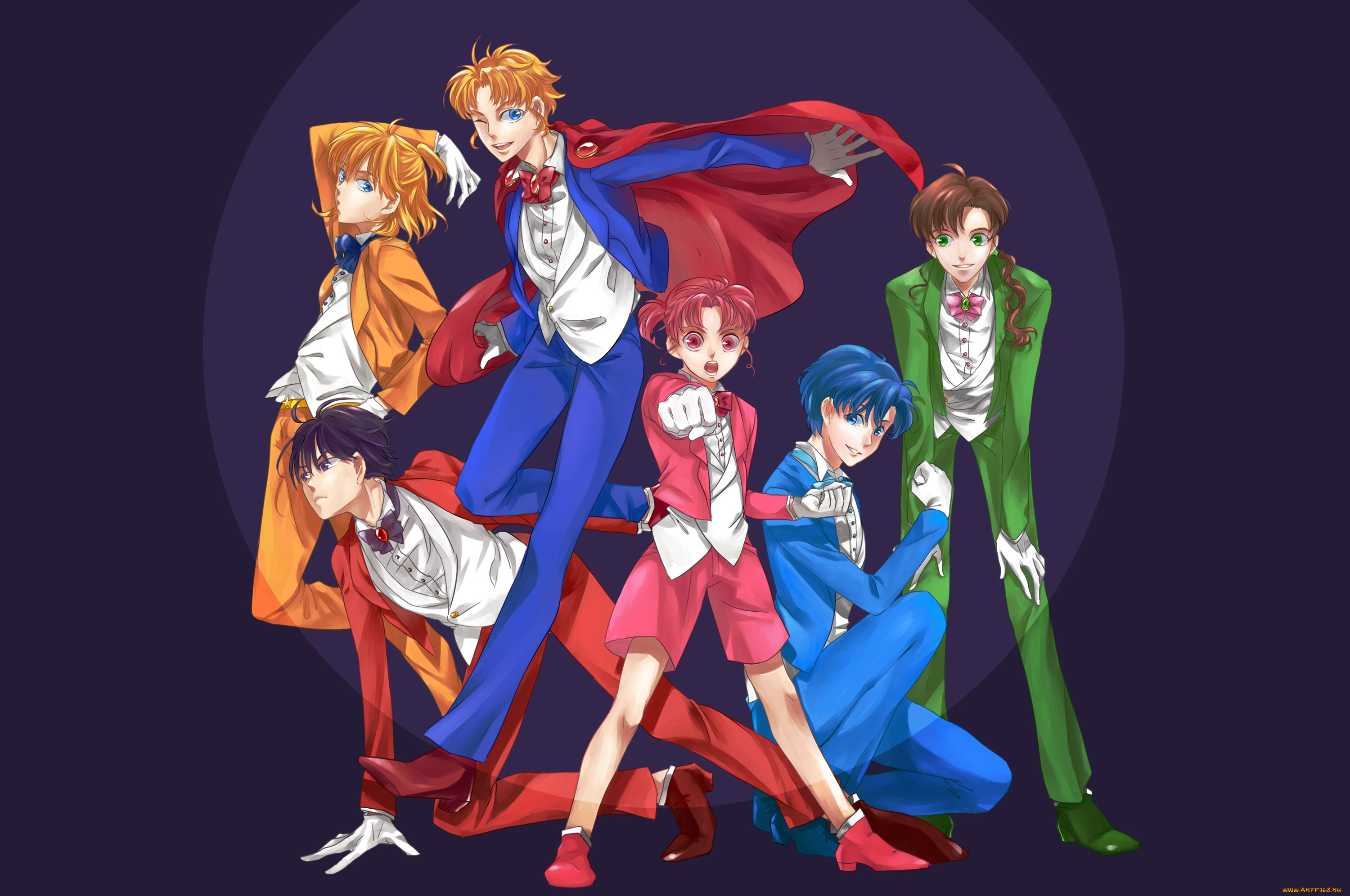 аниме, sailor, moon, парни