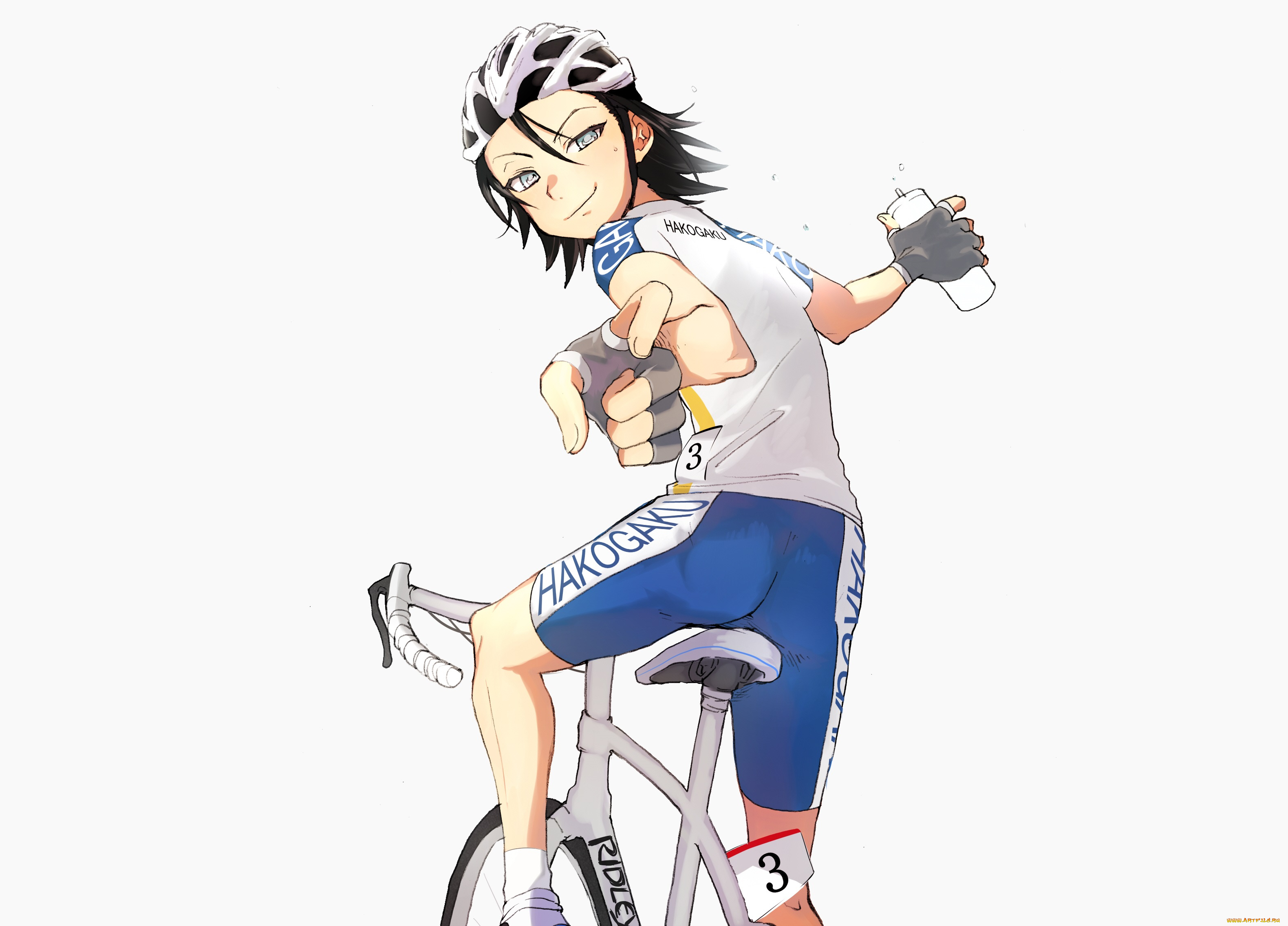аниме, yowamushi, pedal, парень