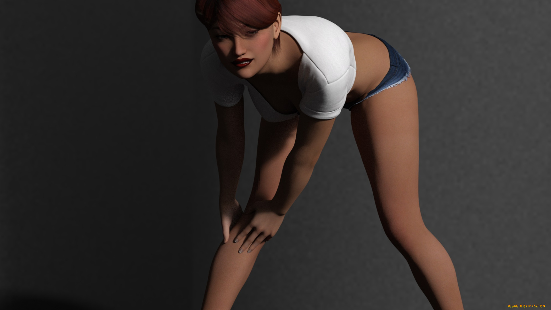 3д, графика, люди, , people, девушка, взгляд, фон