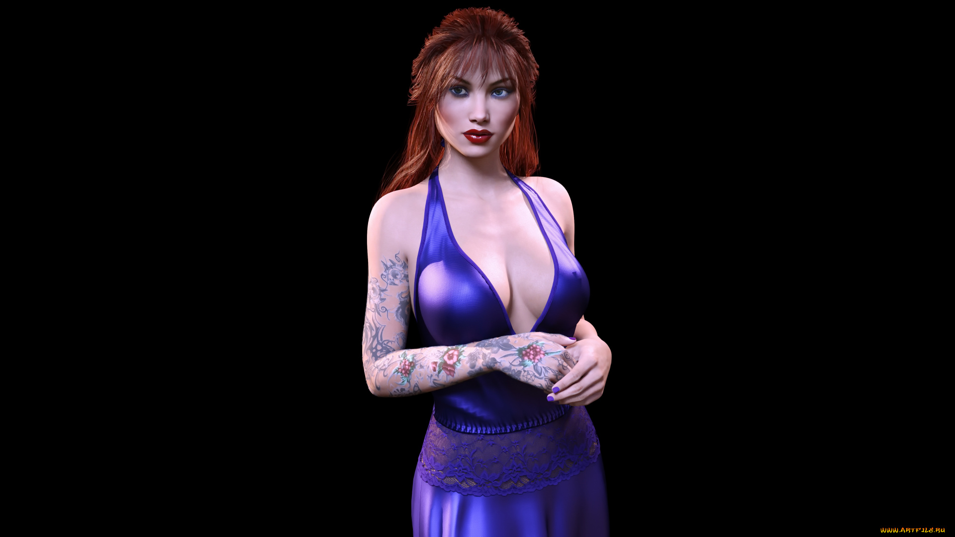 3д, графика, люди, , people, девушка, взгляд, фон