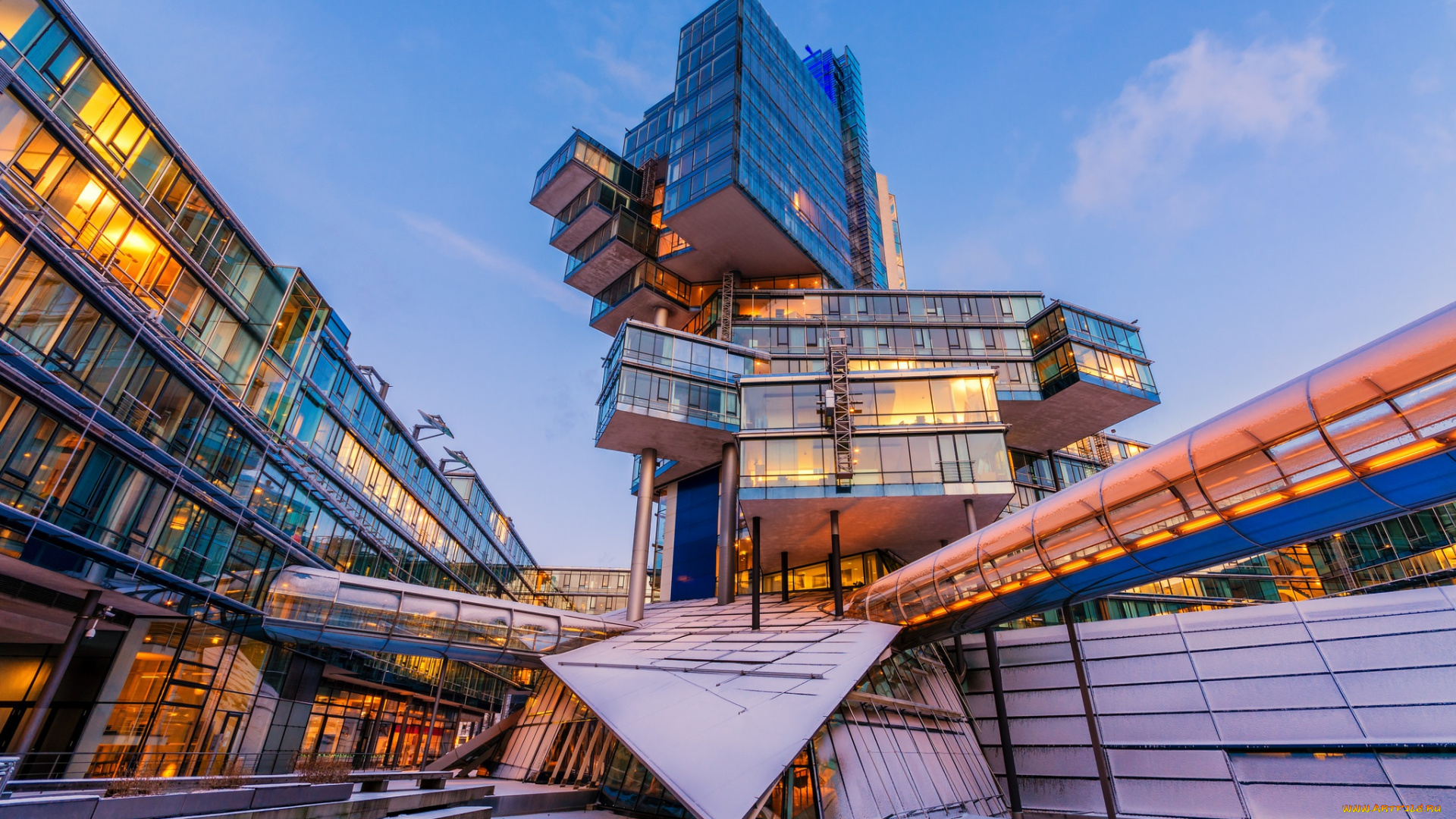 города, -, здания, , дома, nord, lb, северонемецкий, земельный, банк, ганновер, германия