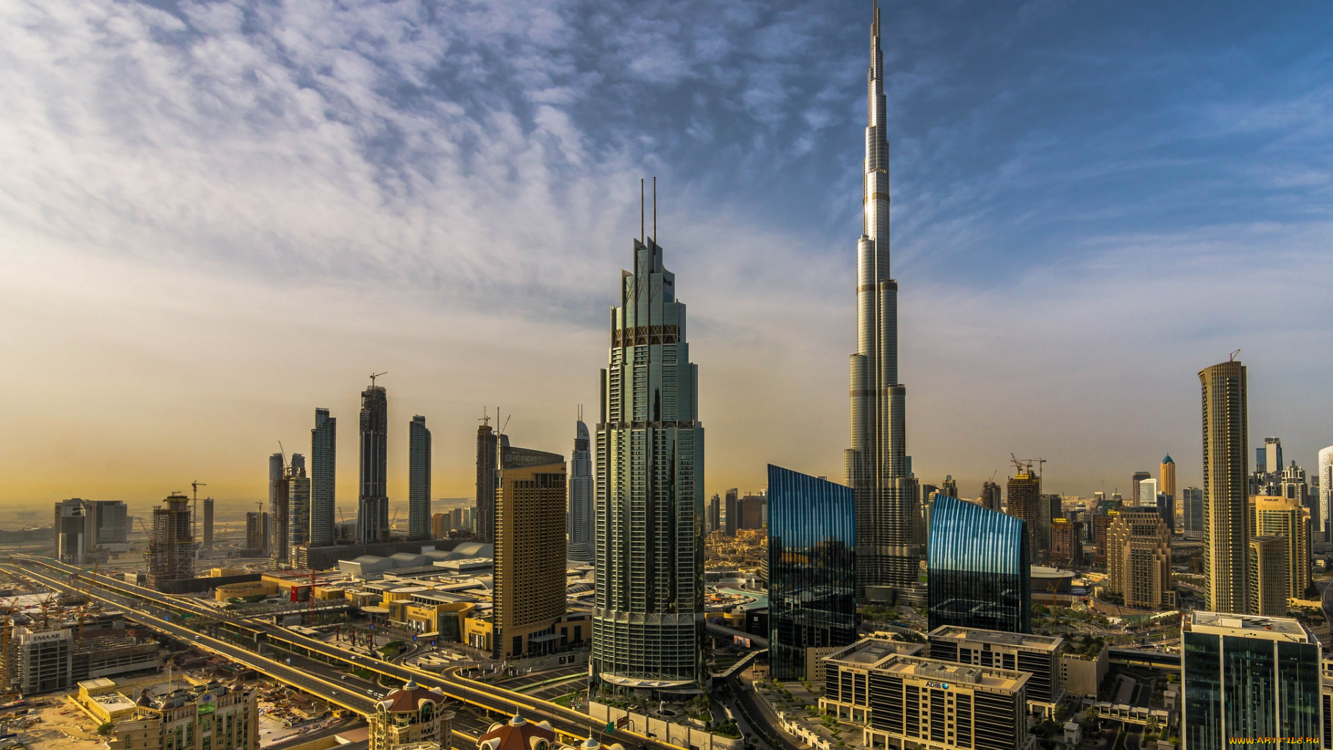 города, дубай, , оаэ, небоскрёб, дубай, бурдж-халифа