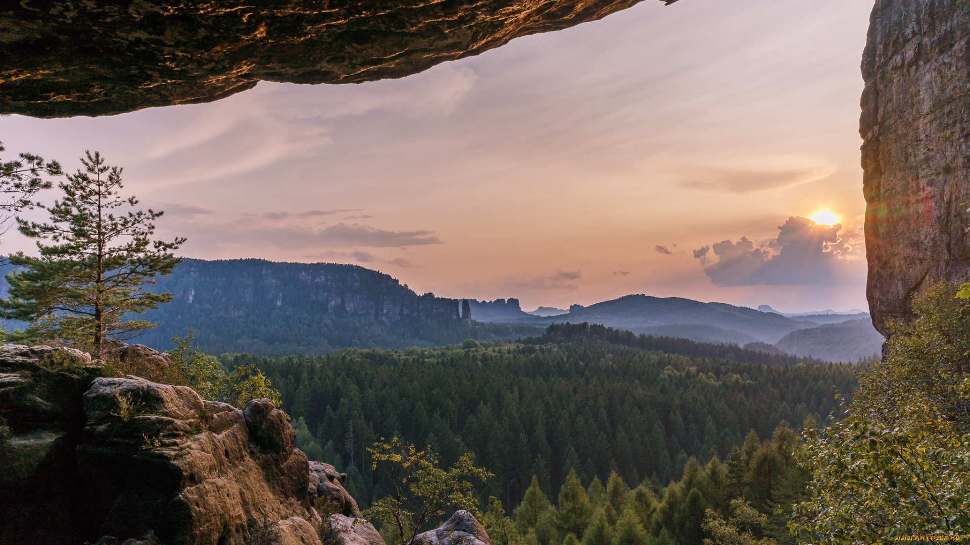 природа, горы, простор