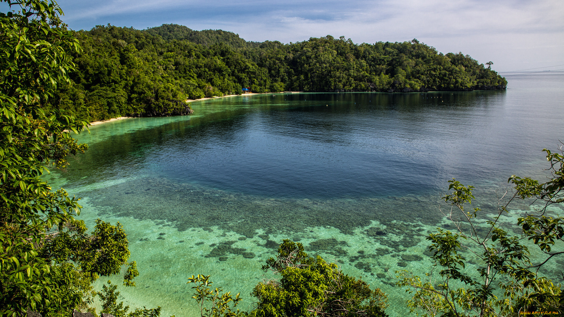 природа, побережье, простор