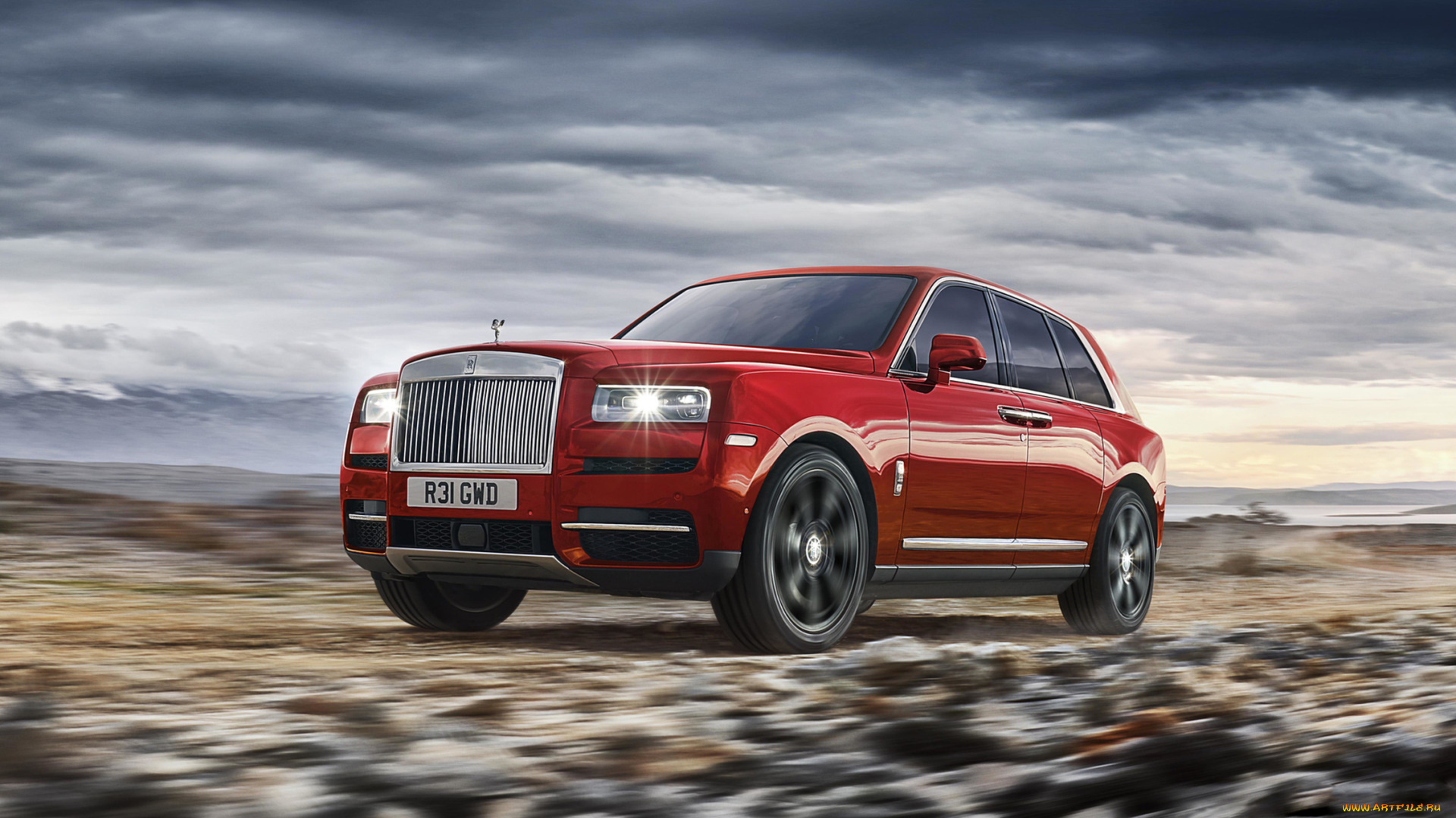 rolls-royce, cullinan, 2019, автомобили, rolls-royce, красный, cullinan, 2019