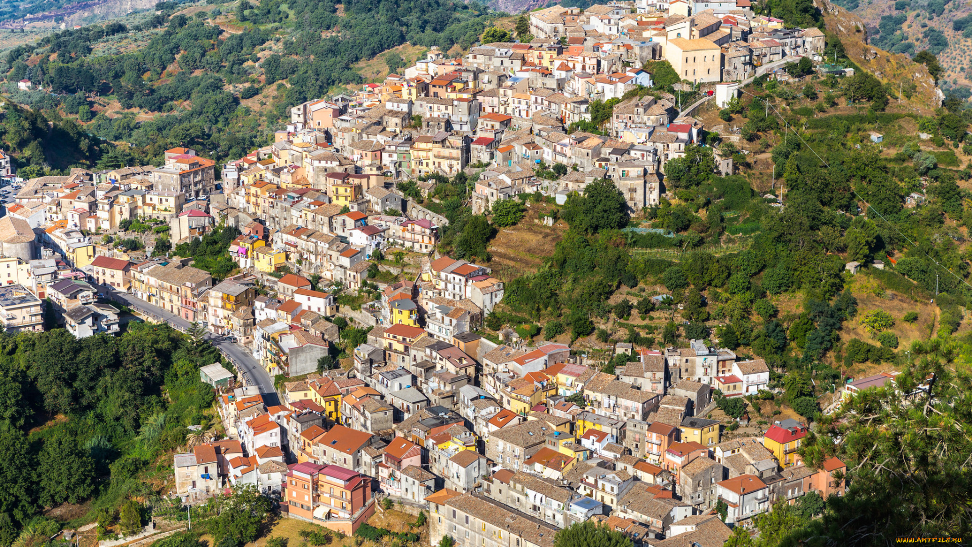 tiriolo, города, -, панорамы, простор