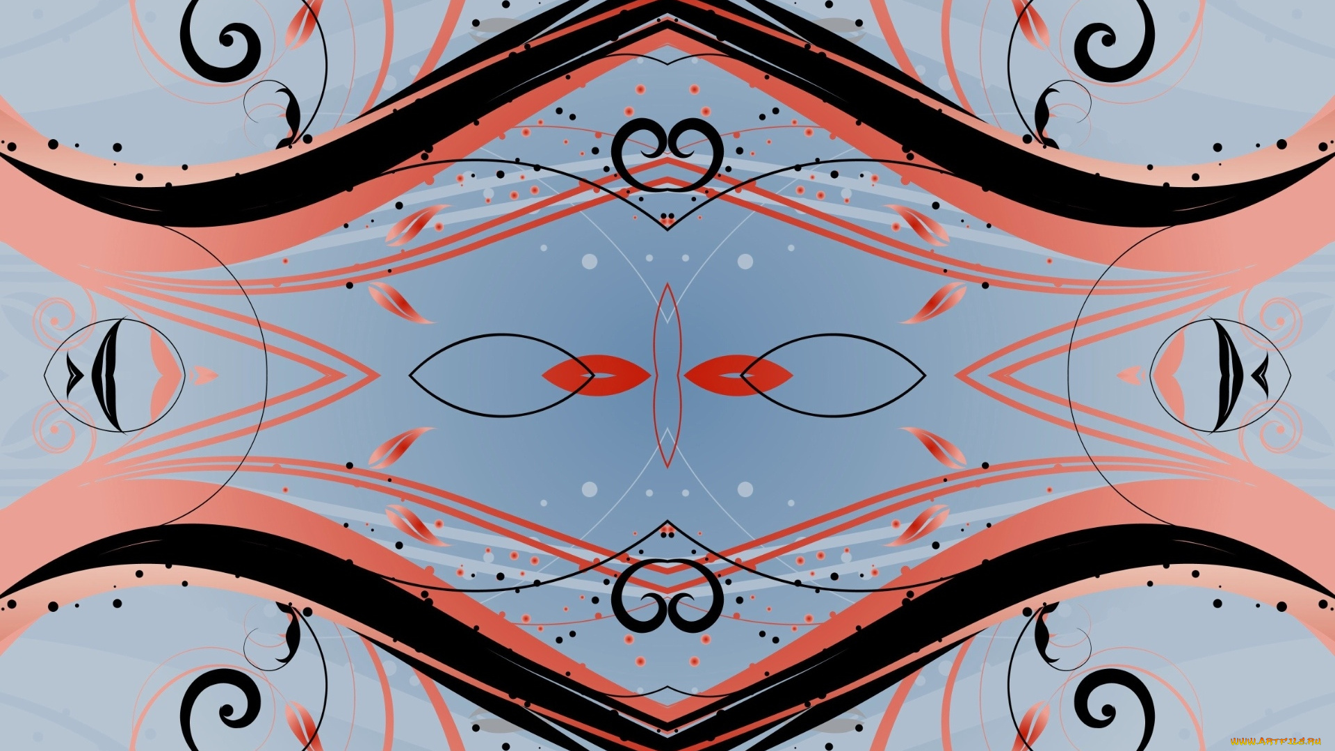 векторная, графика, графика, , graphics, орнамент, симметрия