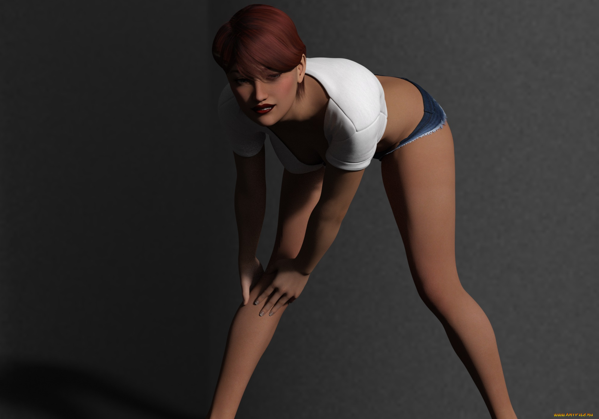 3д, графика, люди, , people, девушка, взгляд, фон