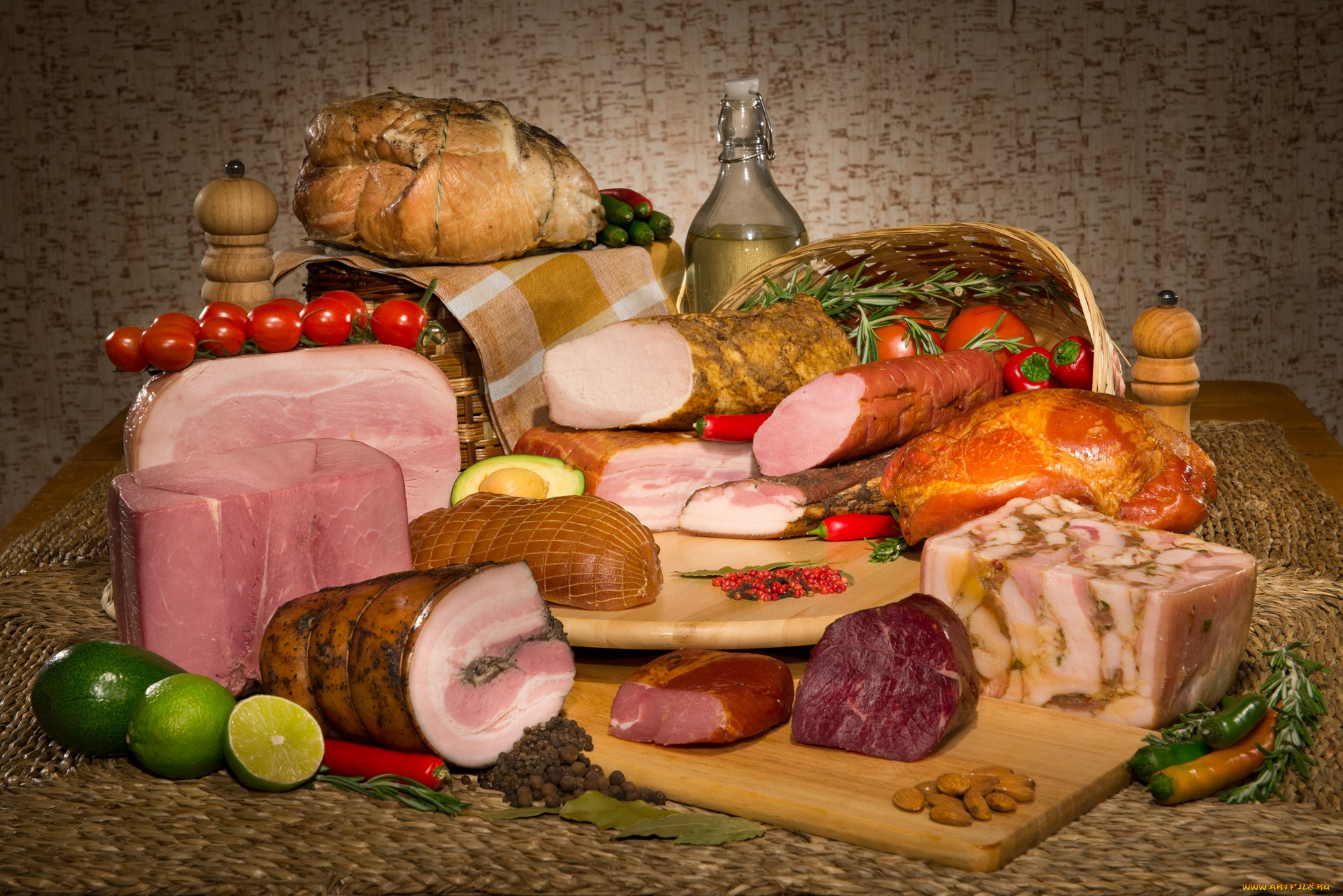 еда, натюрморт, колбаса