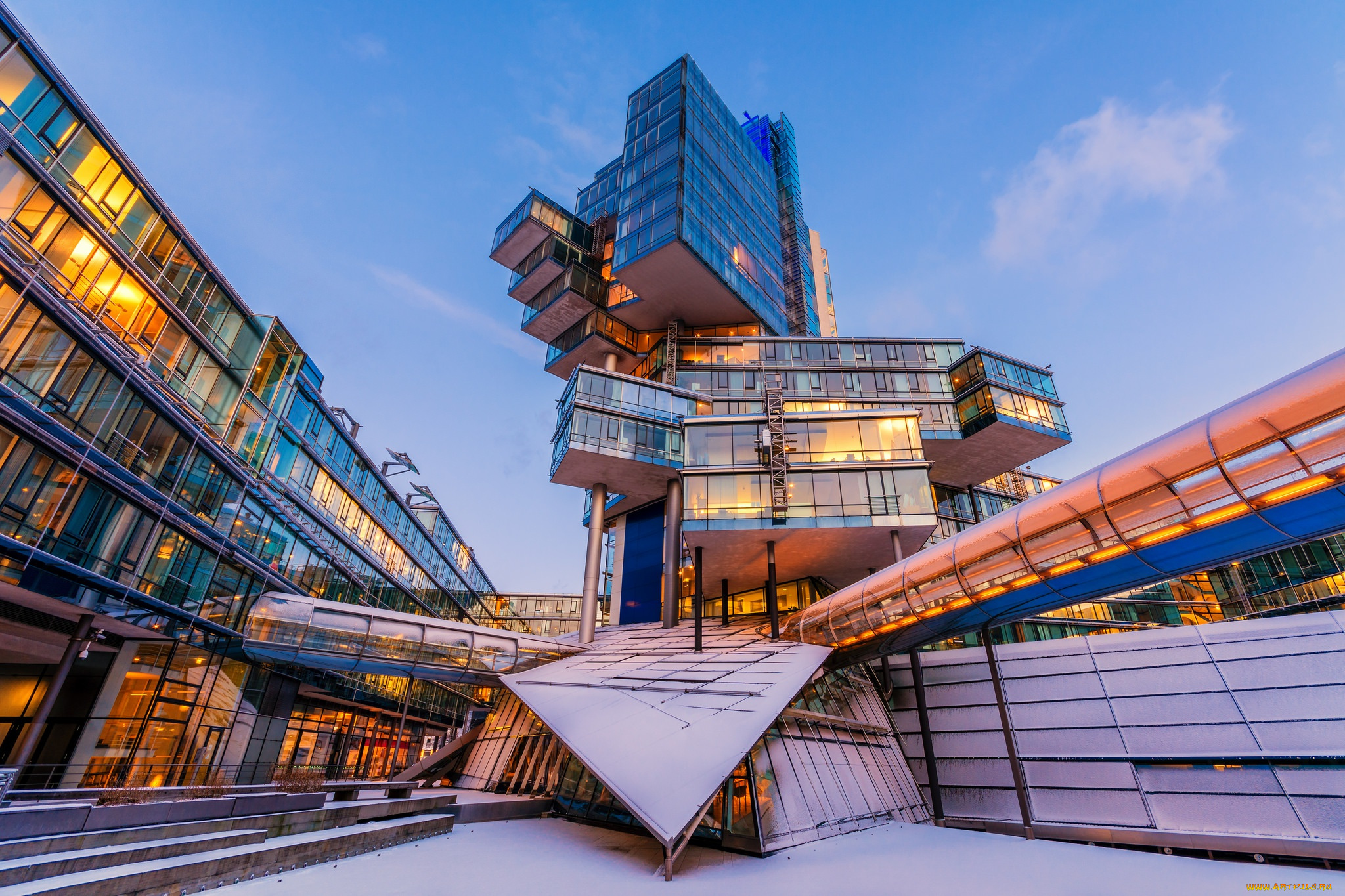 города, -, здания, , дома, nord, lb, северонемецкий, земельный, банк, ганновер, германия