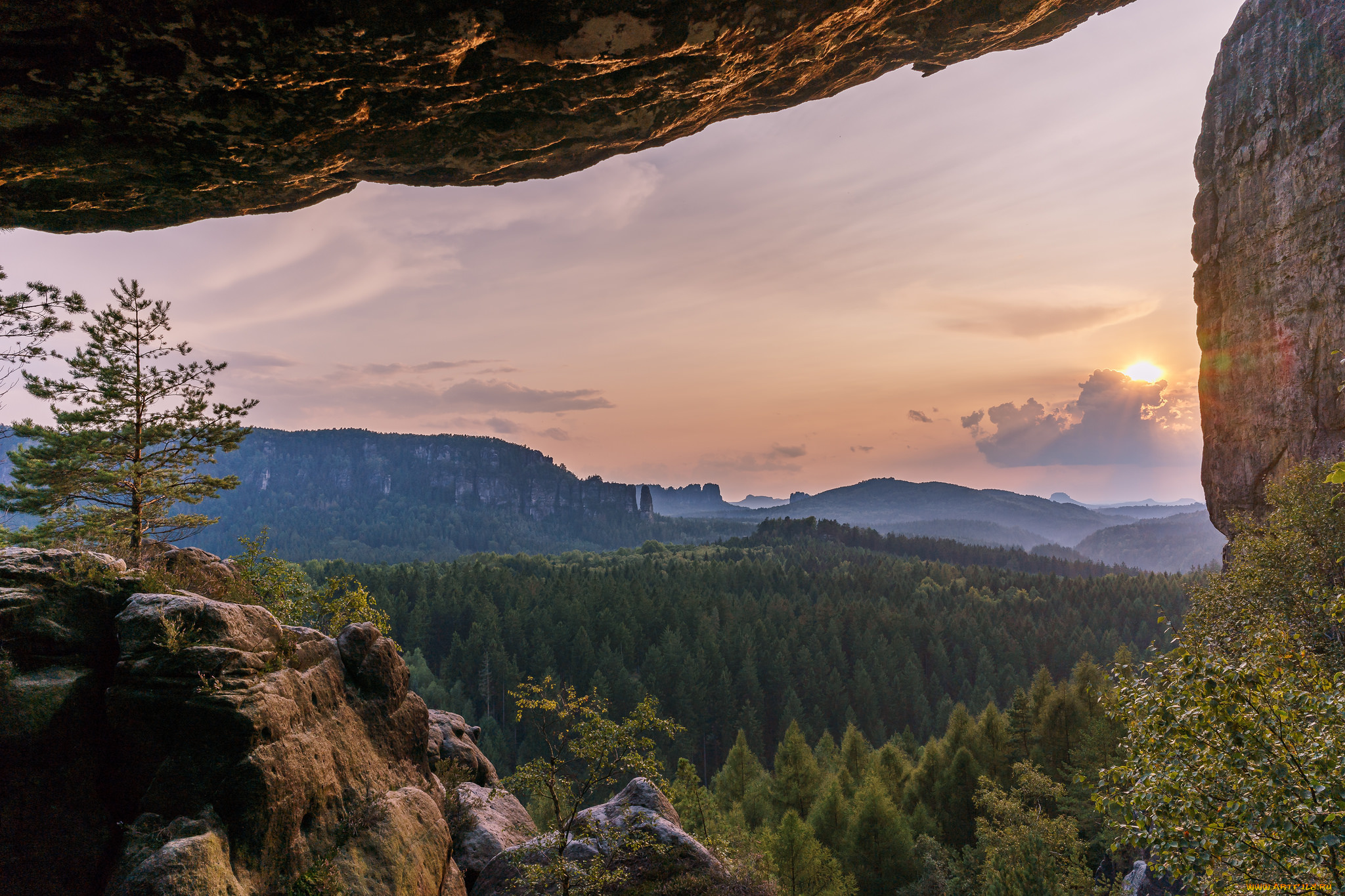 природа, горы, простор