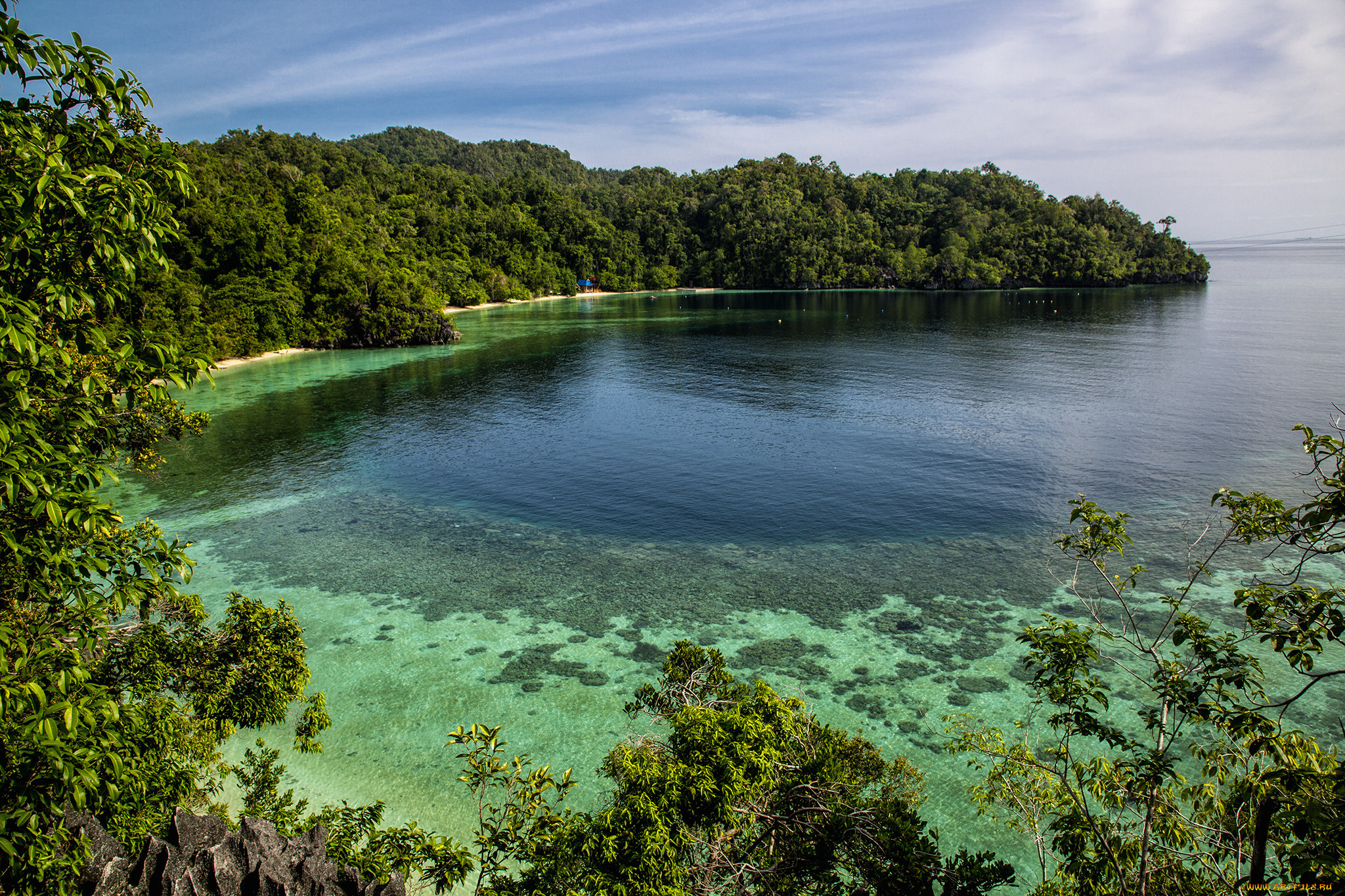 природа, побережье, простор