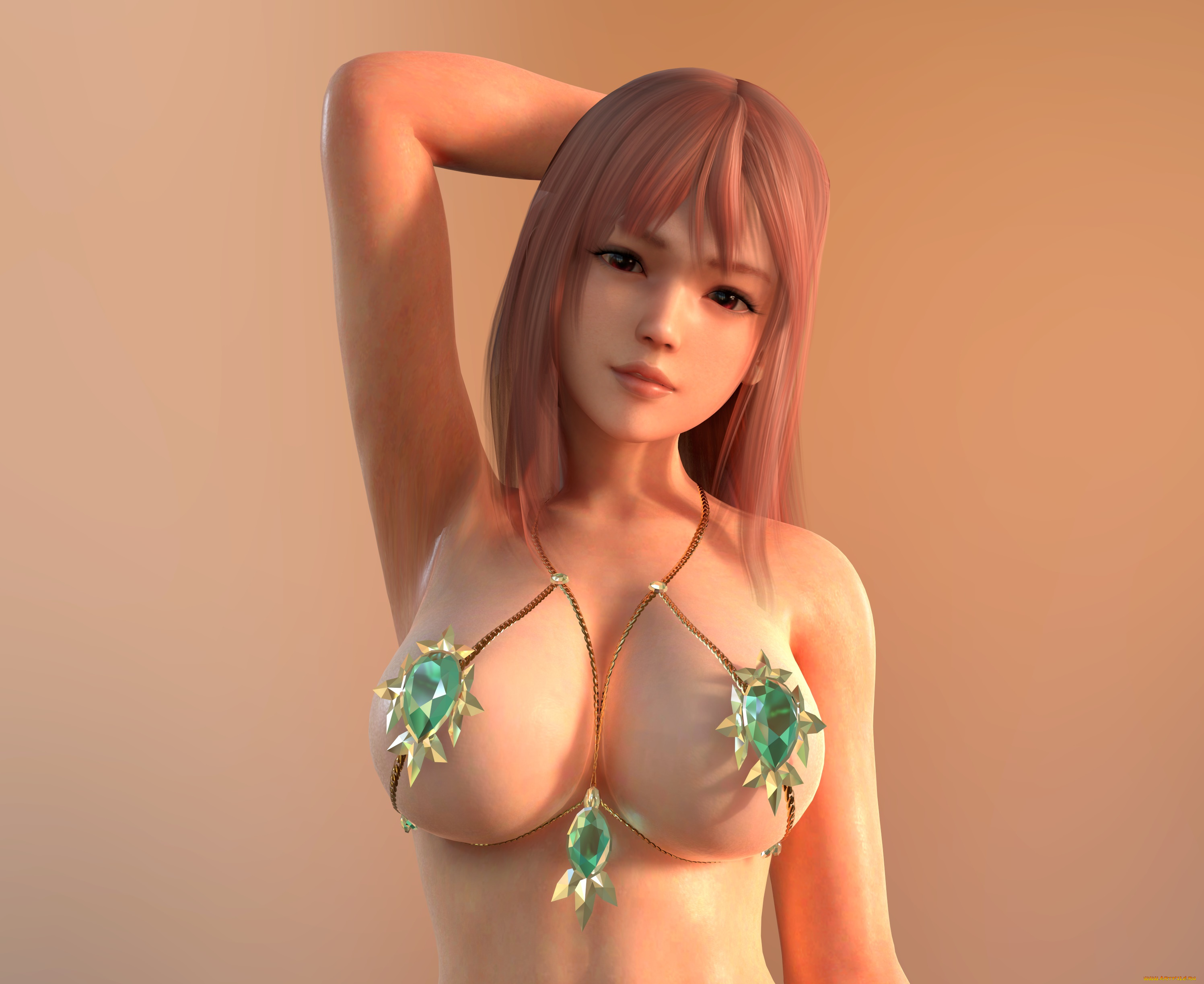 3д, графика, фантазия, , fantasy, фон, взгляд, девушка