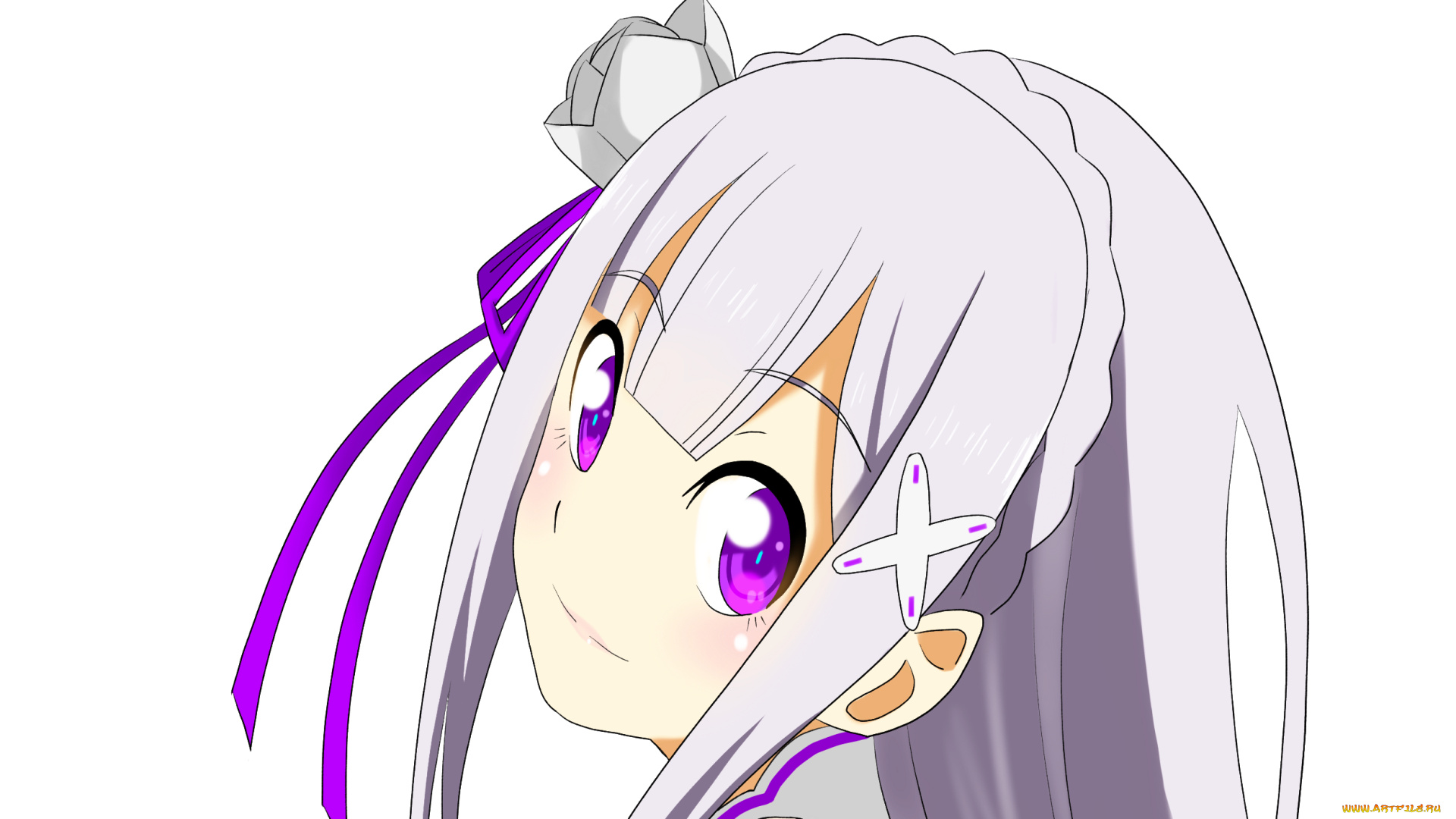 аниме, re, , zero, kara, hajimeru, isekai, seikatsu, девушка, взгляд, фон