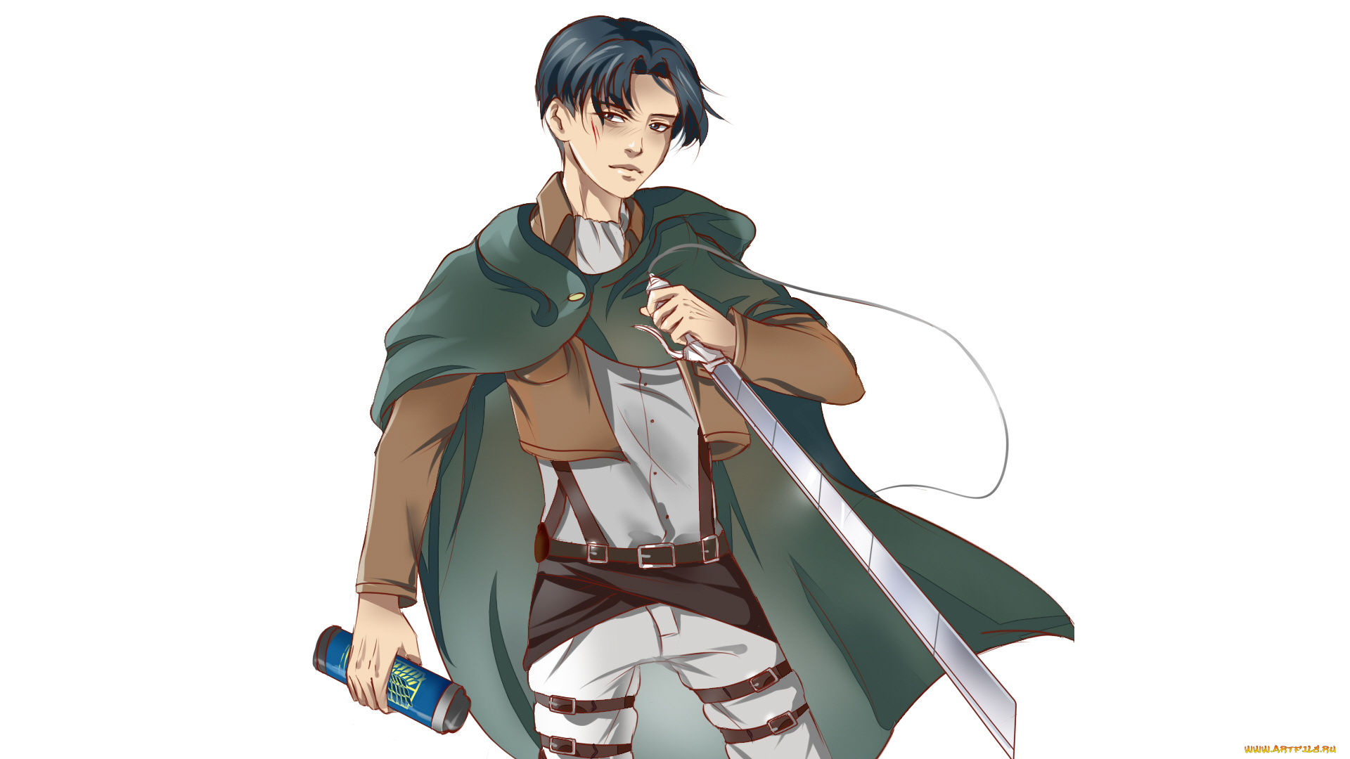 аниме, shingeki, no, kyojin, леви