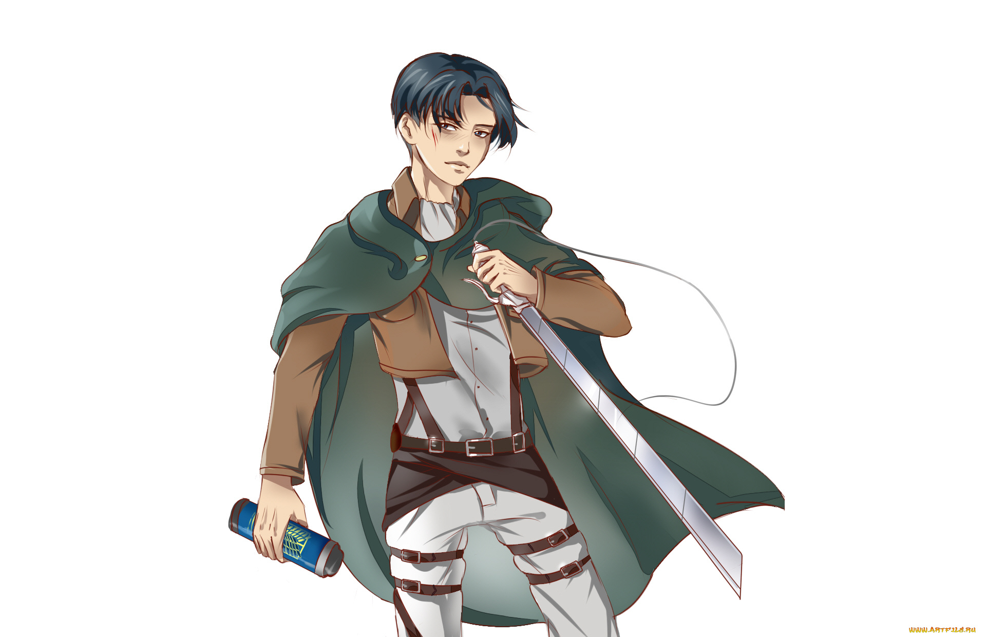 аниме, shingeki, no, kyojin, леви
