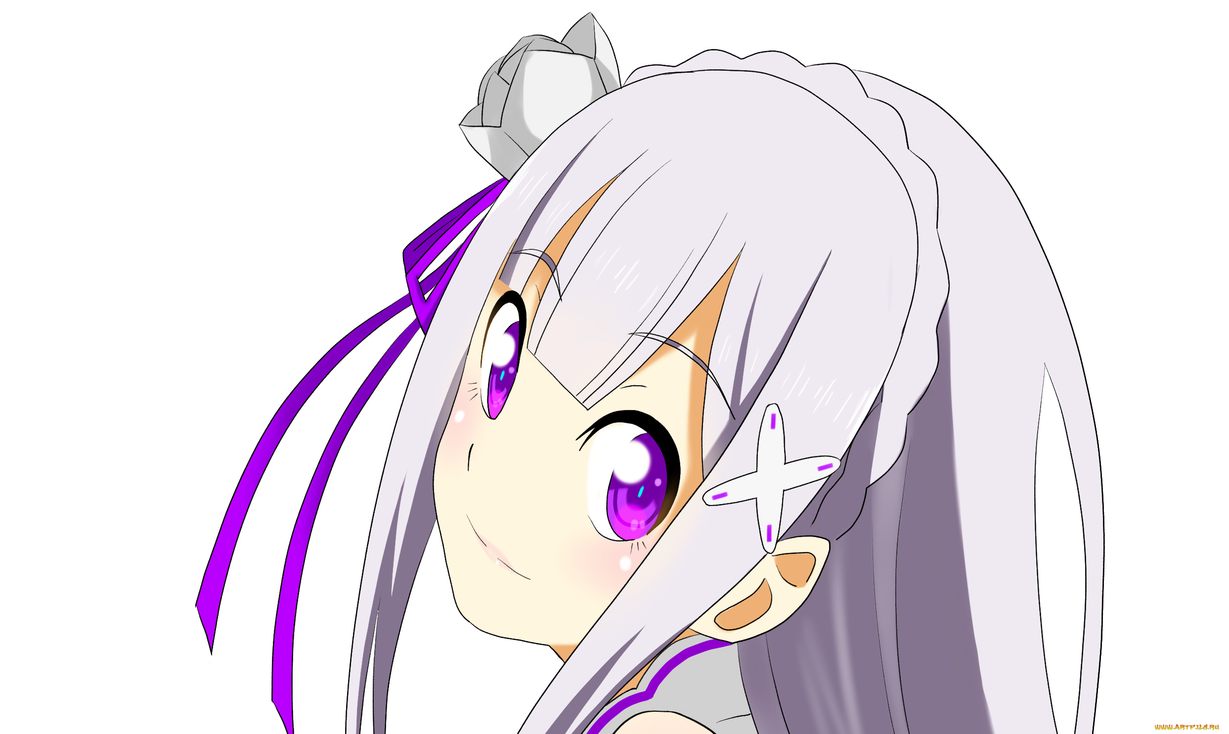 аниме, re, , zero, kara, hajimeru, isekai, seikatsu, девушка, взгляд, фон