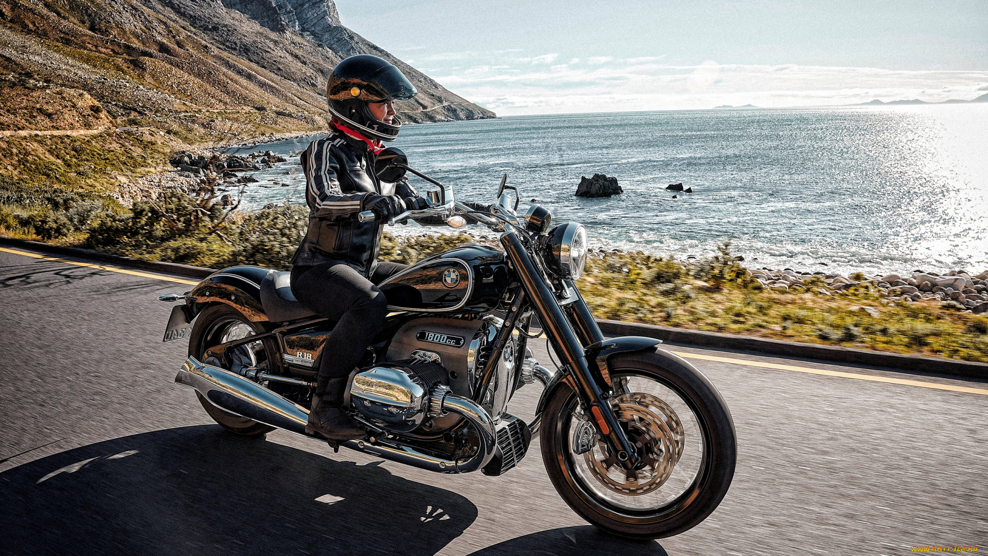 2021, bmw, r18, мотоциклы, bmw, 2021, r18, круйзер, черный, мотоцикл, новый, экстерьер, немецкие, тяжелый, трасса, побережье