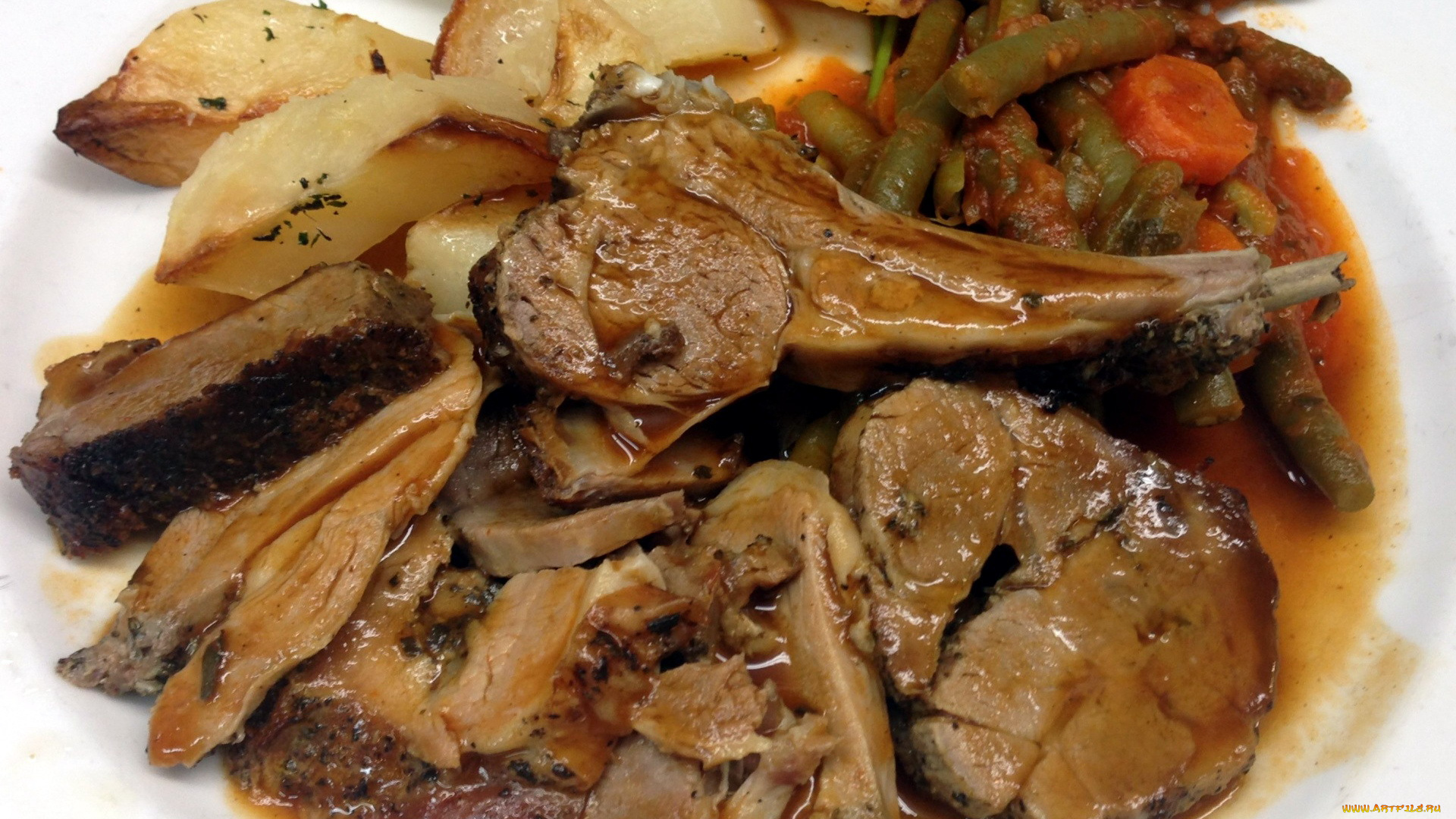 еда, мясные, блюда, греческая, кухня, мясо