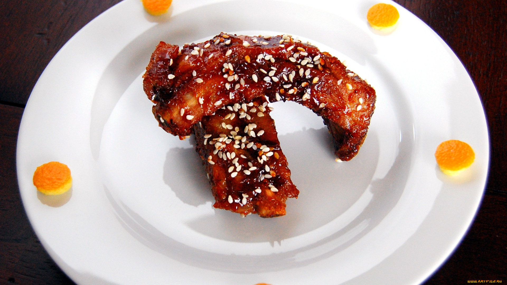 еда, мясные, блюда, ребрышки