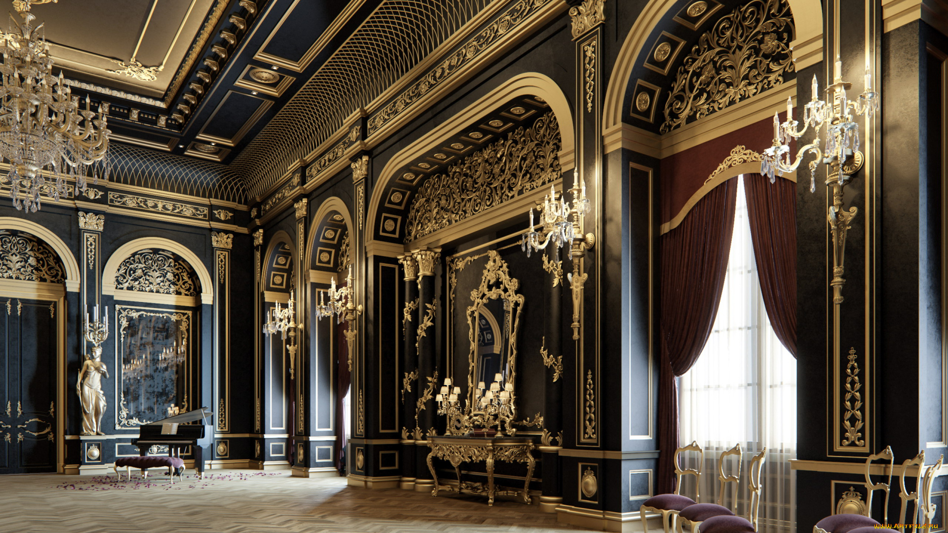 интерьер, дворцы, , музеи, дворцовый, зал