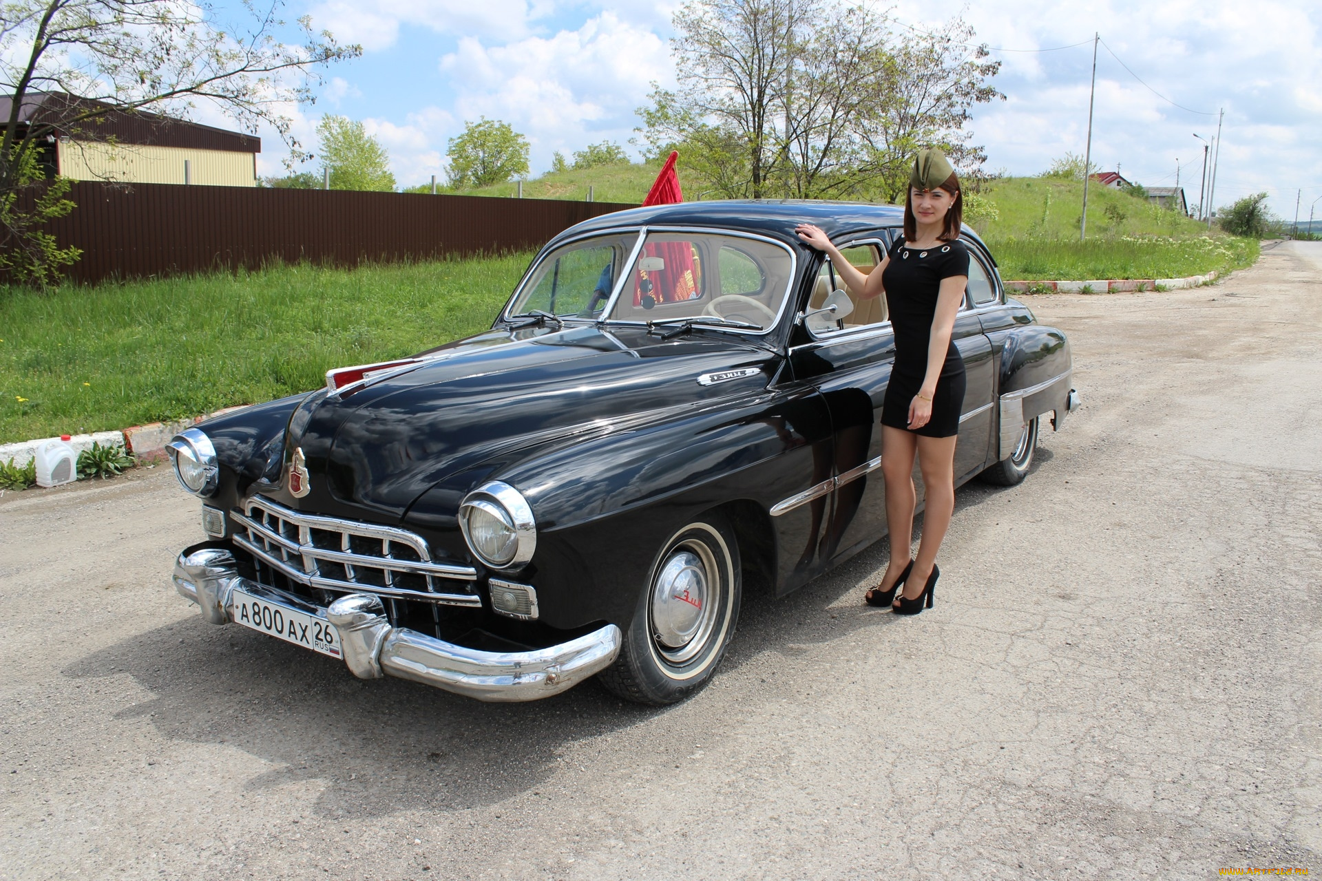 зим, автомобили, -авто, с, девушками, газ, автомобиль