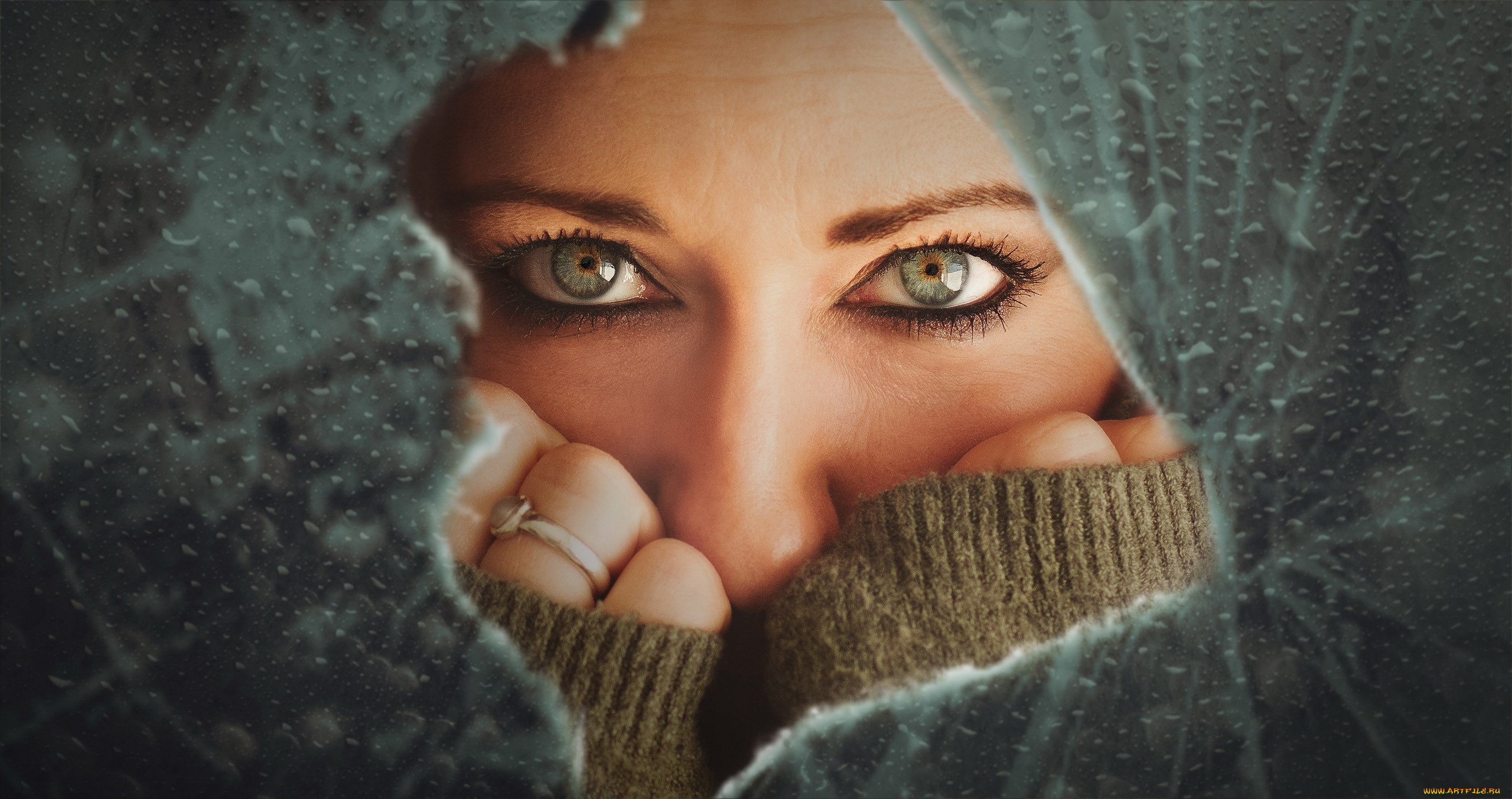 разное, глаза, жест