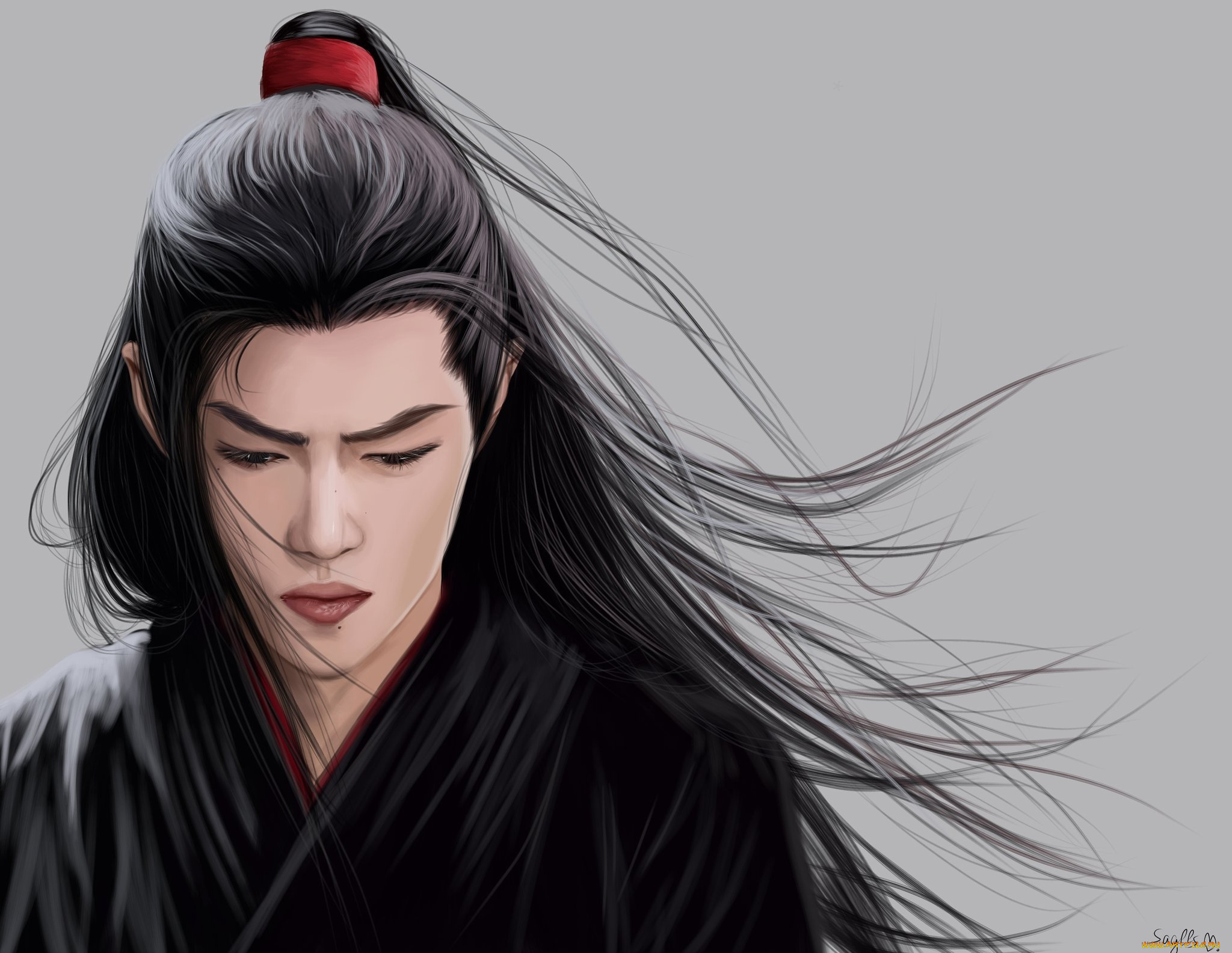 рисованное, кино, , мультфильмы, вэй, усянь, лицо