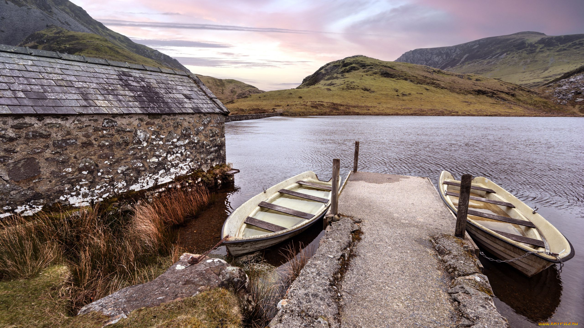 корабли, лодки, , шлюпки, горы, озеро