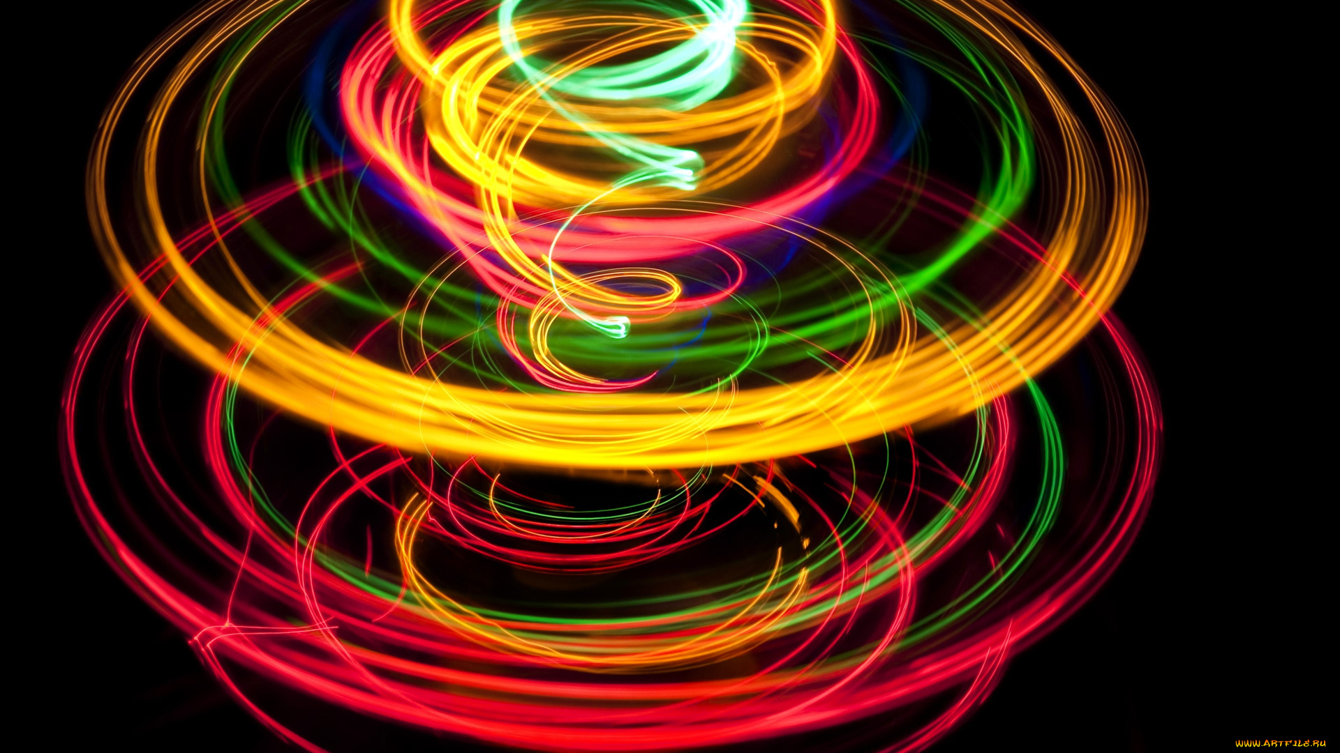 3д, графика, абстракция, , abstract, кольца, спираль, цвета