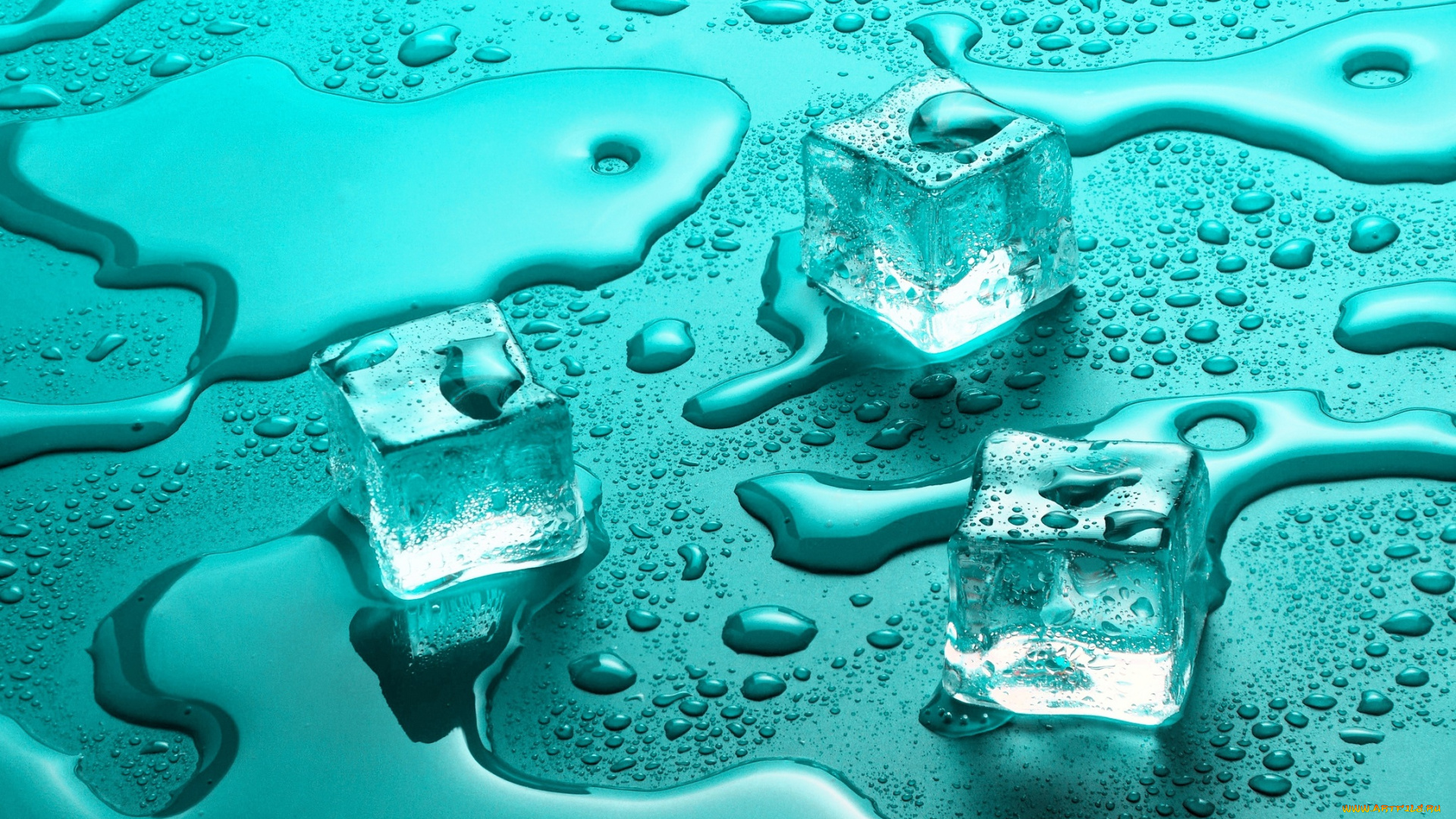 3д, графика, другое, , other, кубики, лед, вода