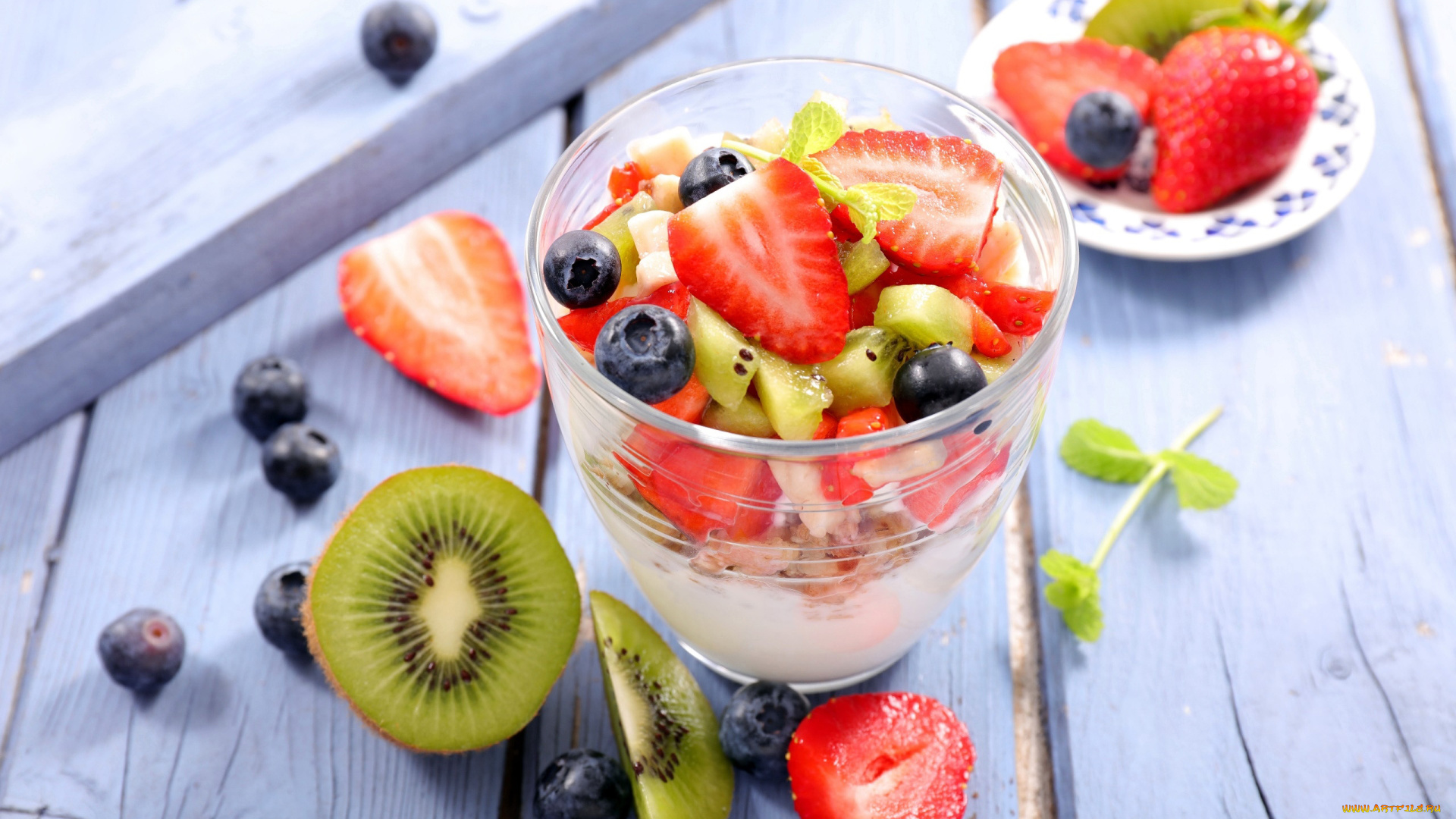 еда, мороженое, , десерты, ягоды, десерт, киви