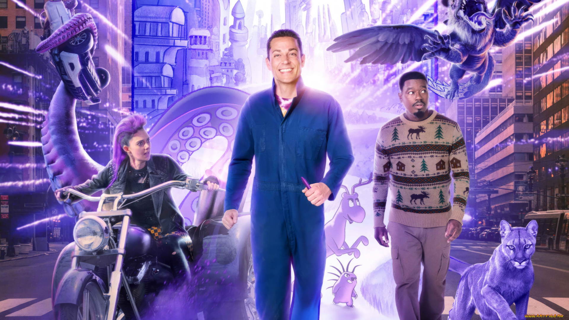 harold, and, the, purple, crayon, , , 2024, , кино, фильмы, -unknown, , другое, гарольд, и, волшебный, мелок, harold, and, the, purple, crayon, фэнтези, комедия, семейный, пoстeр