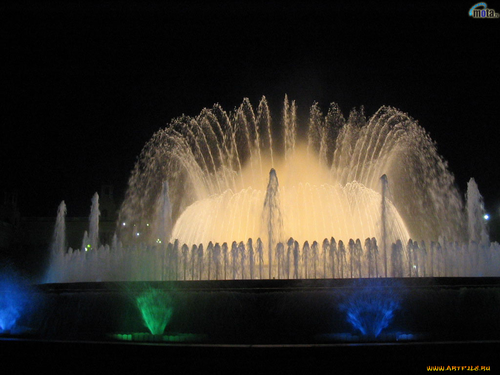 города, фонтаны