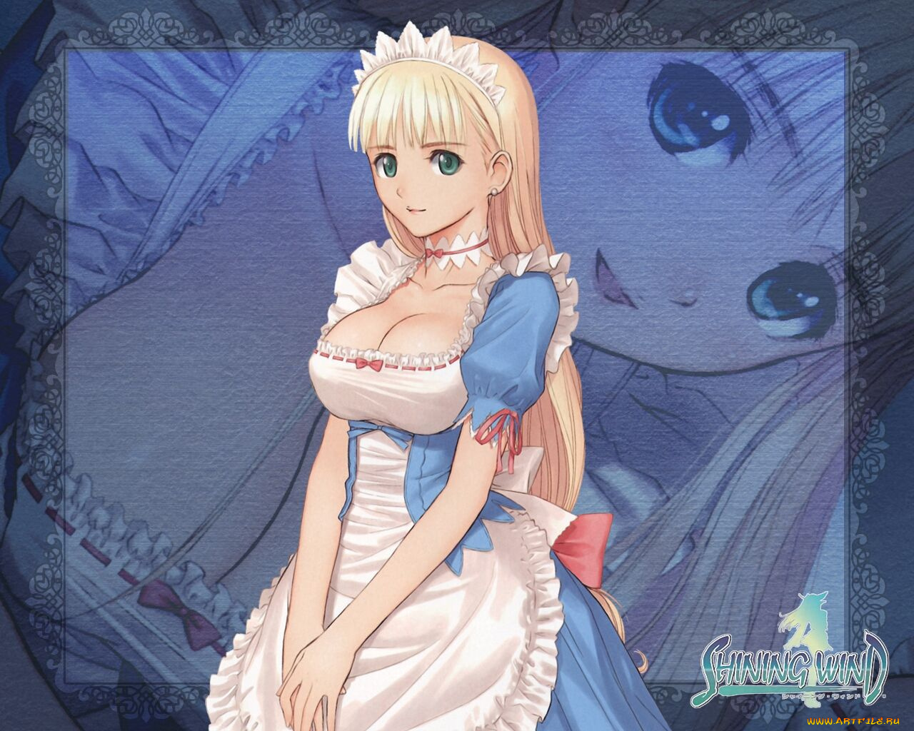 аниме, shining, tears, wind