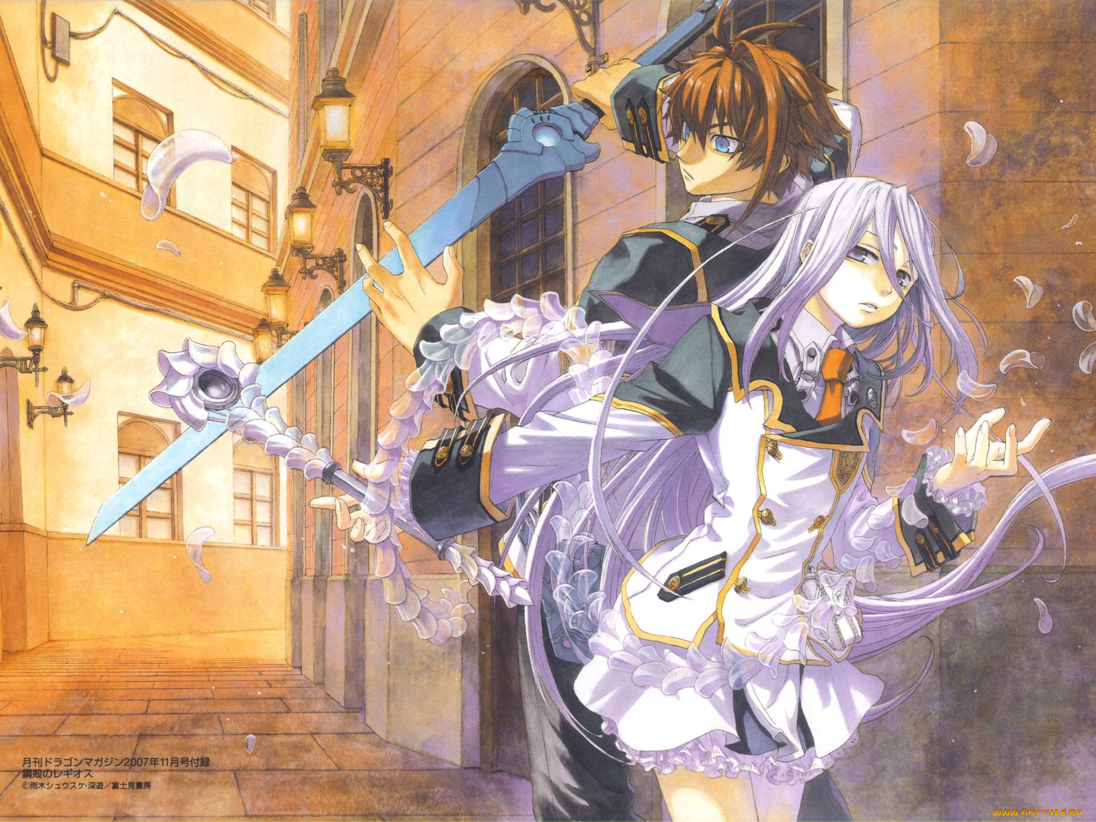 аниме, chrome, shelled, regios