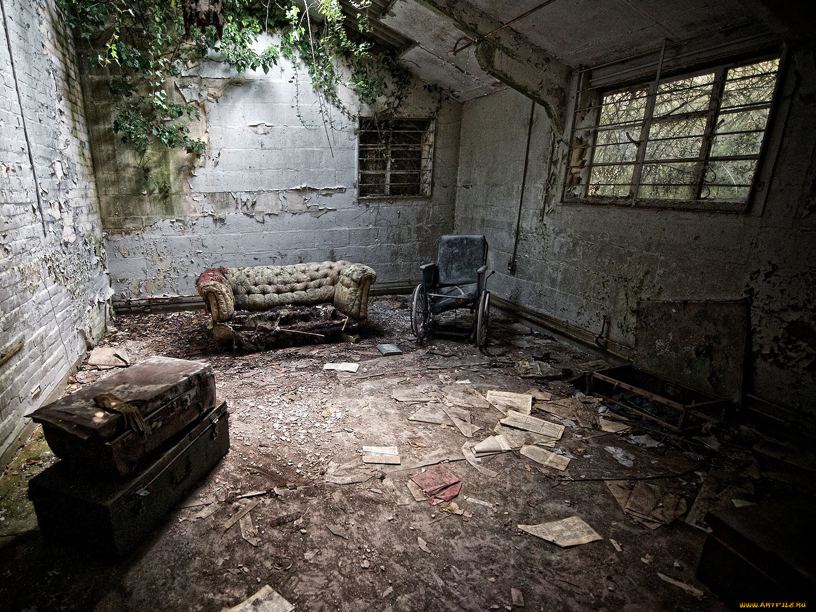 разное, развалины, руины, металлолом