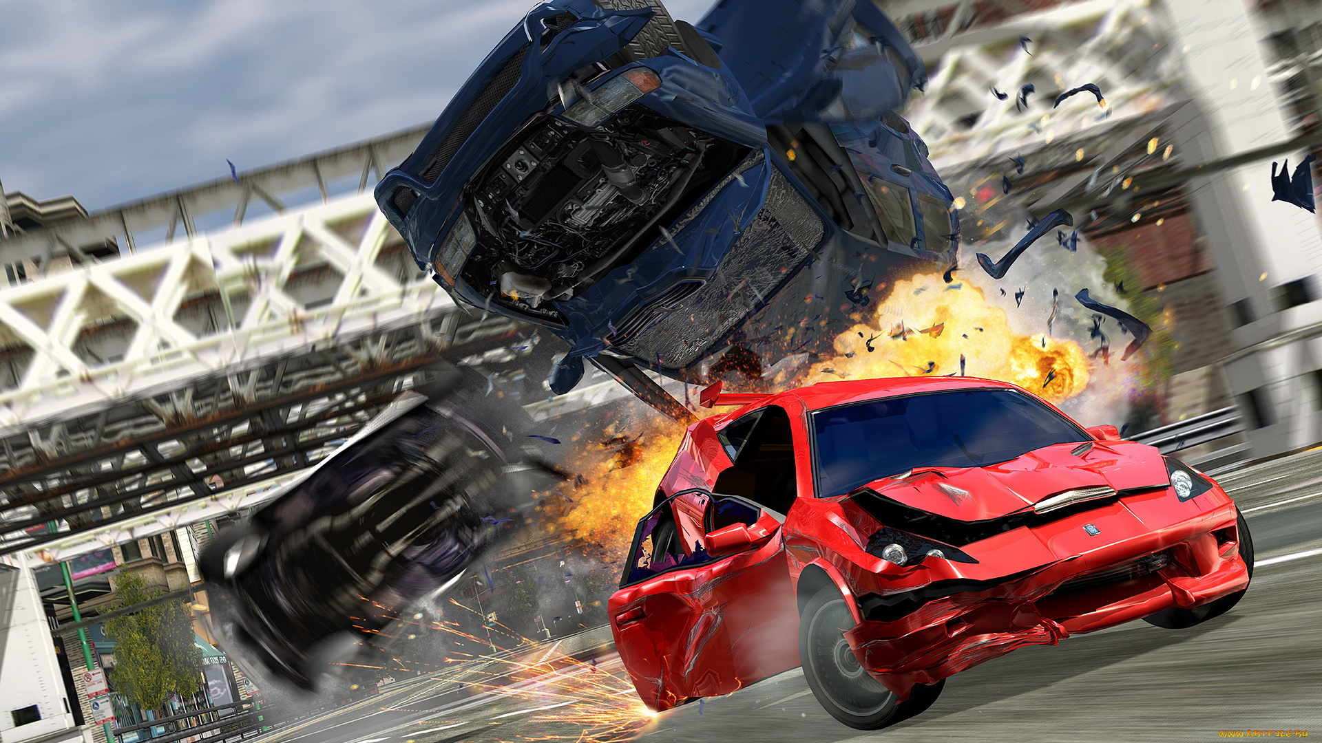 видео, игры, burnout, takedown