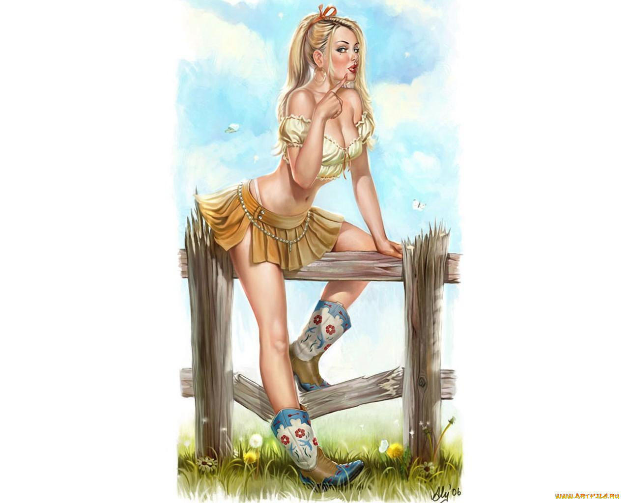 рисованные, люди