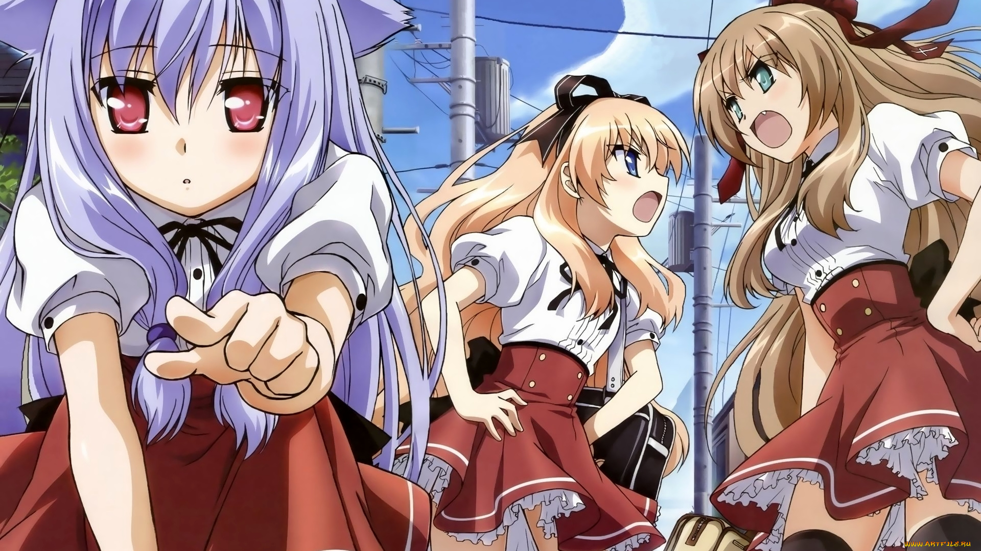 аниме, mayoi, neko, overrun