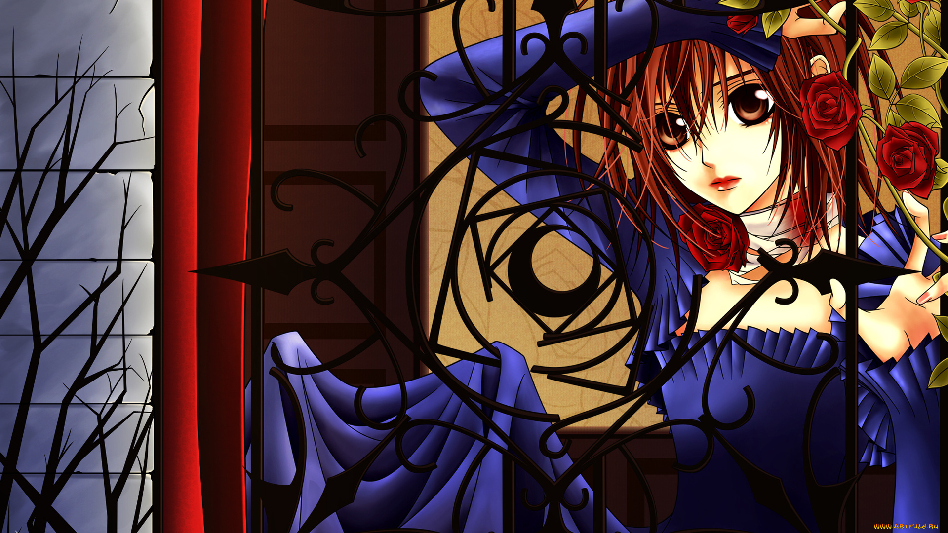 аниме, vampire, knight