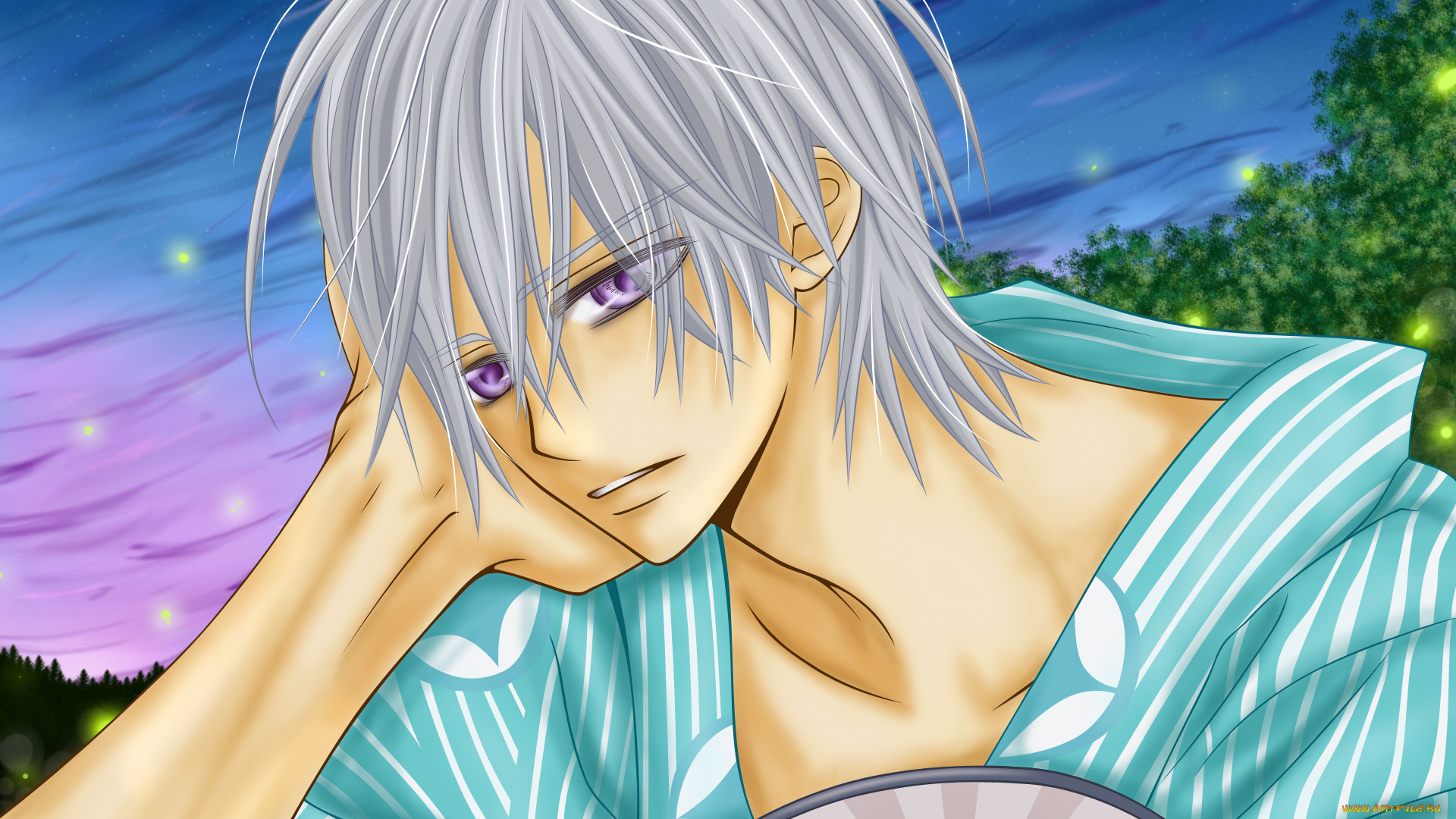 аниме, vampire, knight