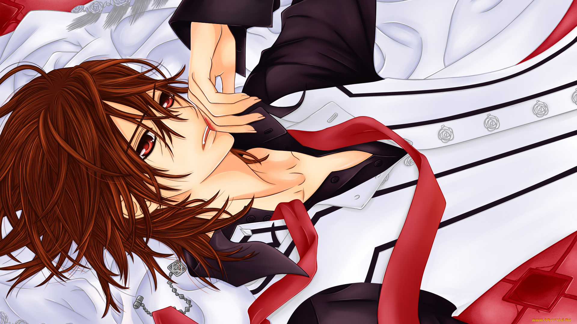 аниме, vampire, knight