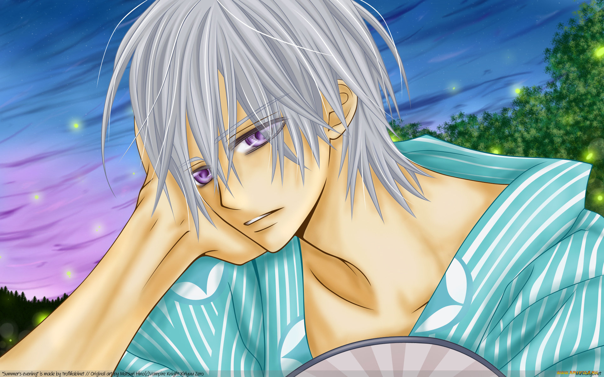 аниме, vampire, knight