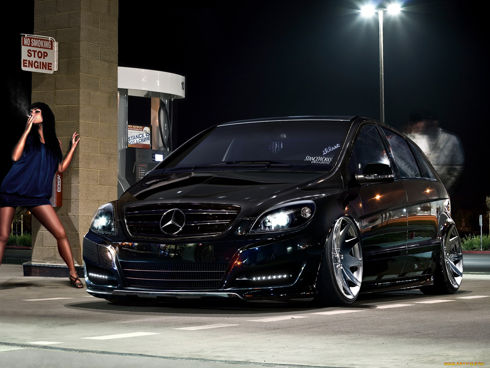 автомобили, авто, девушками, тюнинг