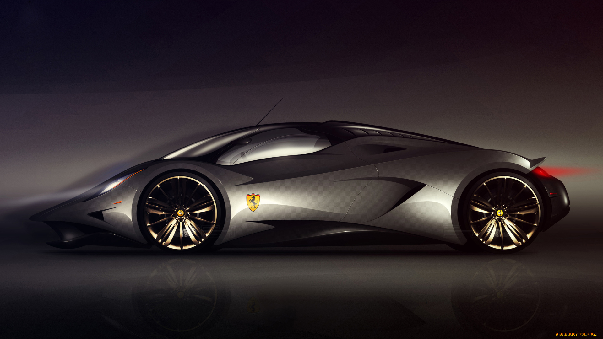 автомобили, 3д, феррари