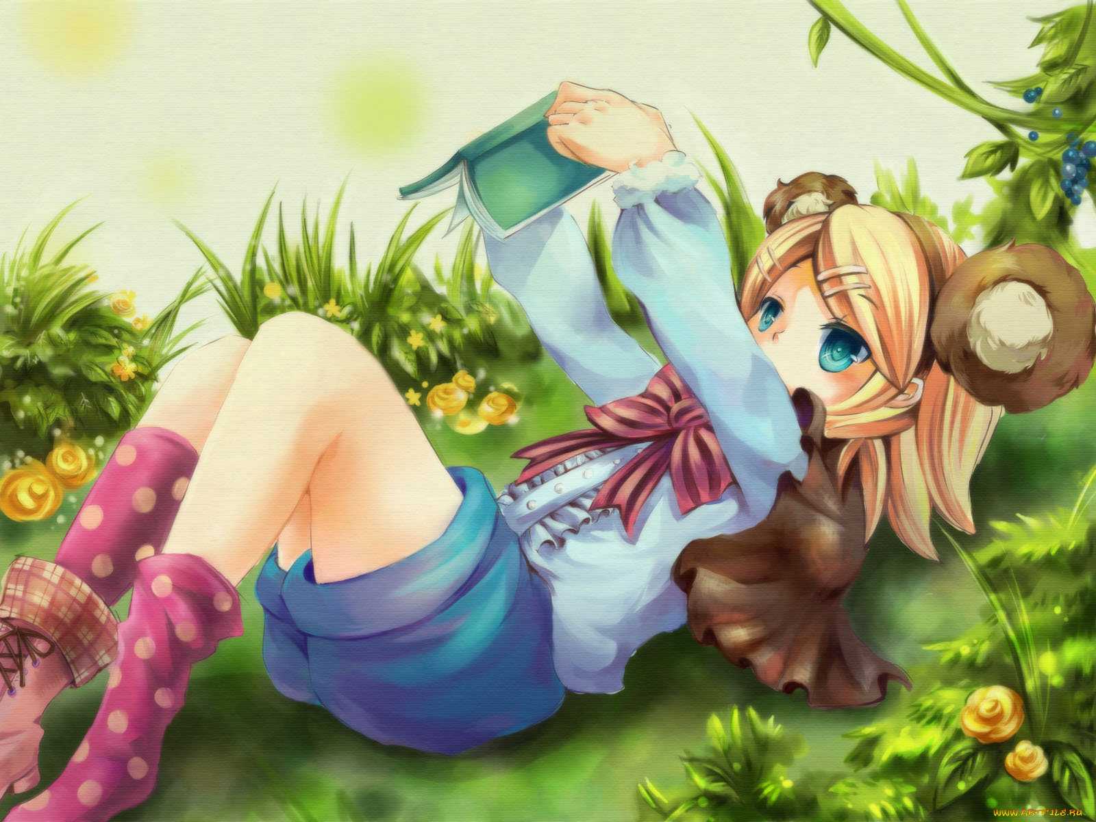 kagamine, rin, аниме, vocaloid